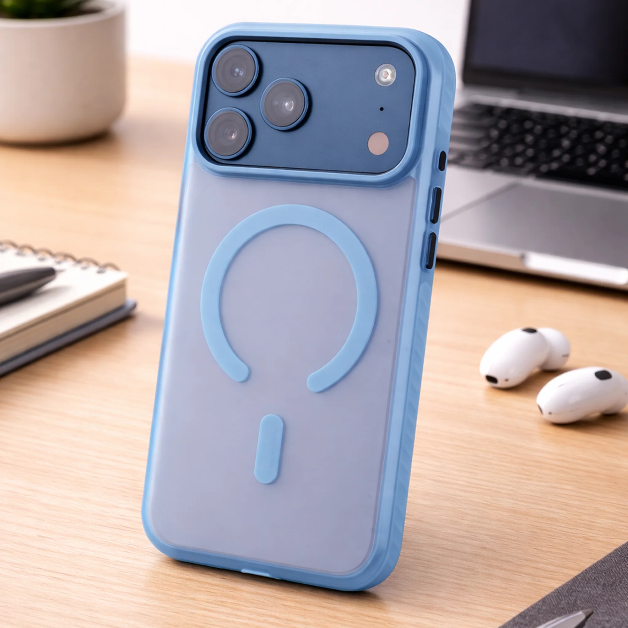TEKNE Armour Matte Case for iPhone 17 Pro Max-Blue - Image 5