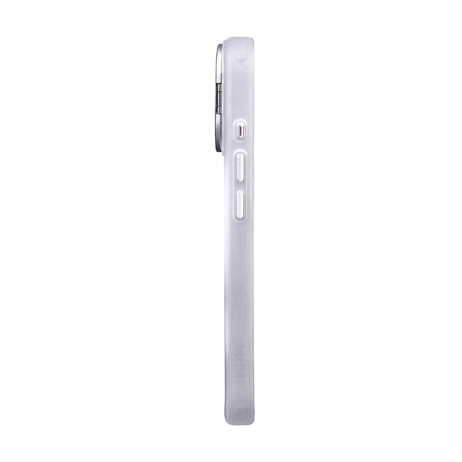 TEKNE CLEAR Case with Camera Stand for iPhone 16 Pro Max | Slim, Transparent & Scratch-Resistant - White - Image 4