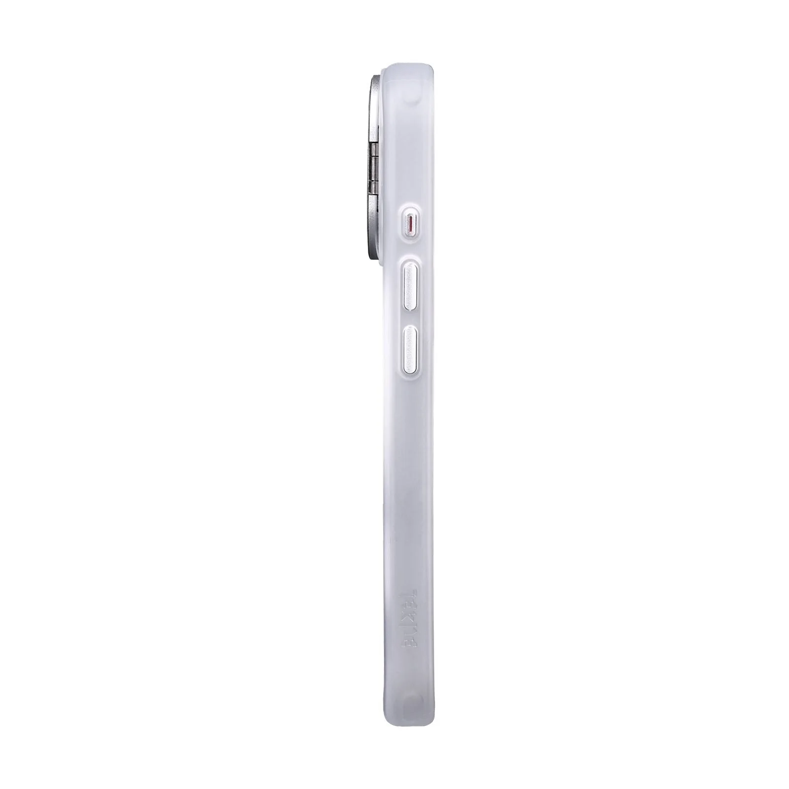 TEKNE CLEAR Case with Camera Stand for iPhone 16 Pro | Slim, Transparent & Scratch-Resistant - White - Image 5