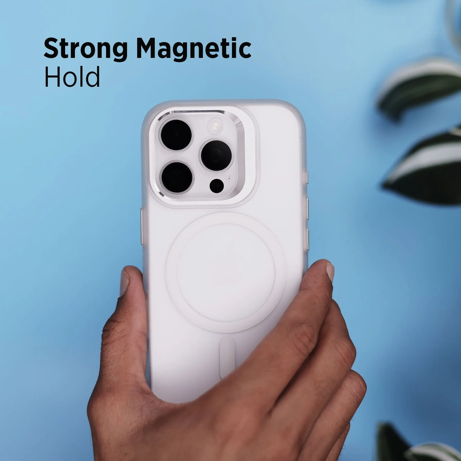 TEKNE CLEAR Case with Camera Stand for iPhone 16 Pro | Slim, Transparent & Scratch-Resistant - White - Image 8