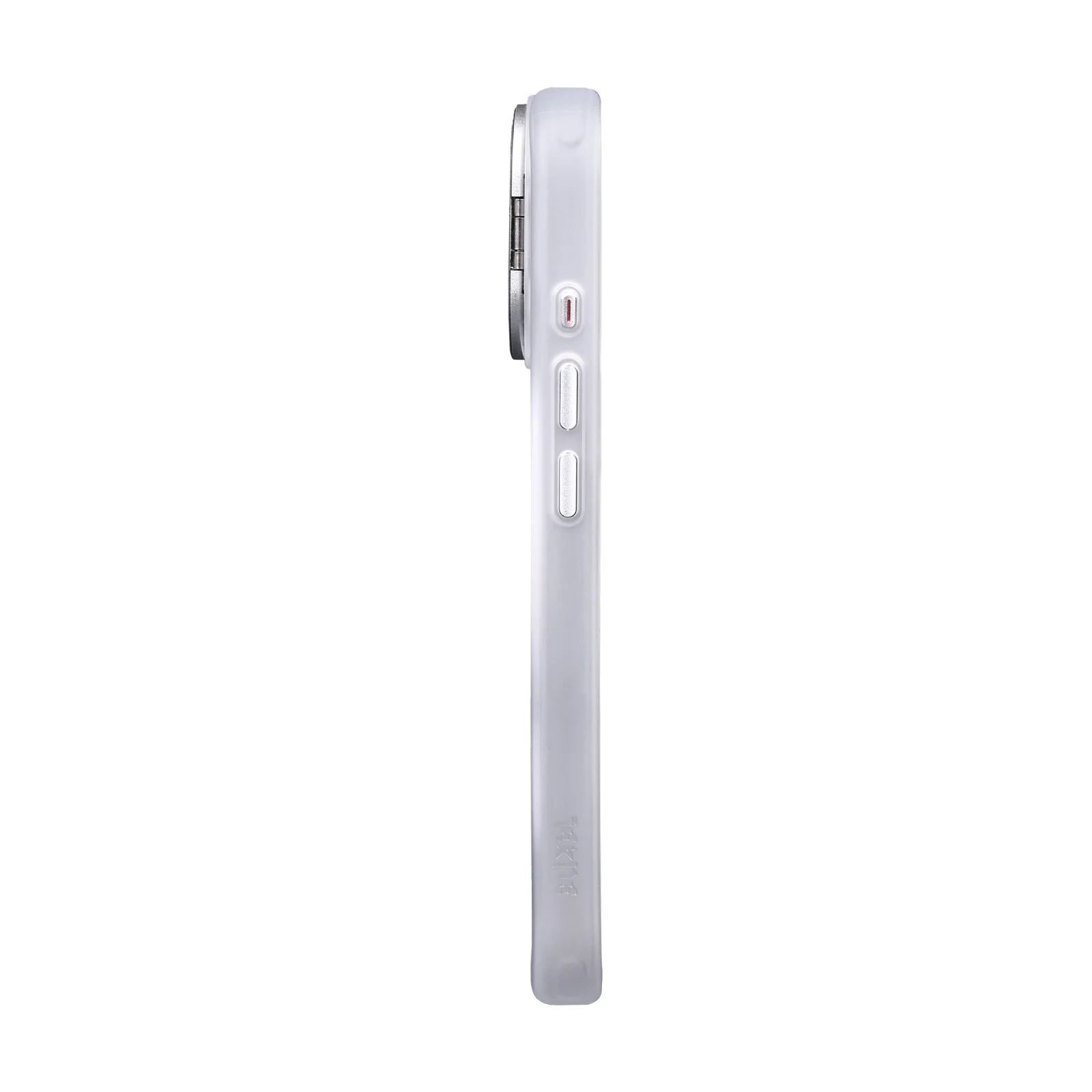 TEKNE CLEAR Case with Camera Stand for iPhone 16 | Slim, Transparent & Scratch-Resistant - White - Image 5