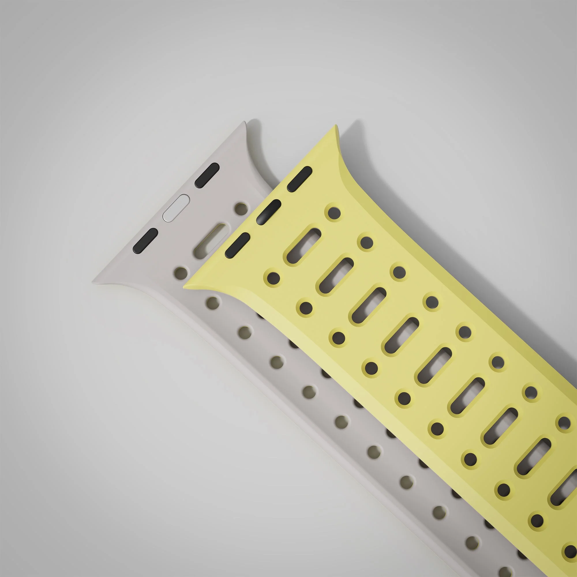 TEKNE Combat Silicone Band -Yellow-Grey - Image 3