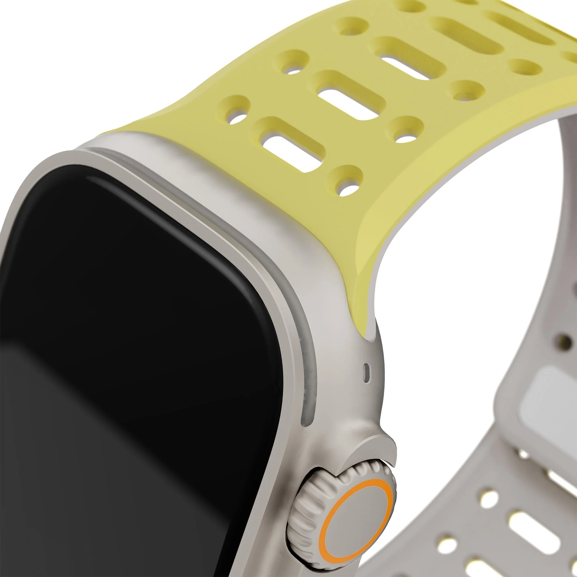TEKNE Combat Silicone Band -Yellow-Grey - Image 5