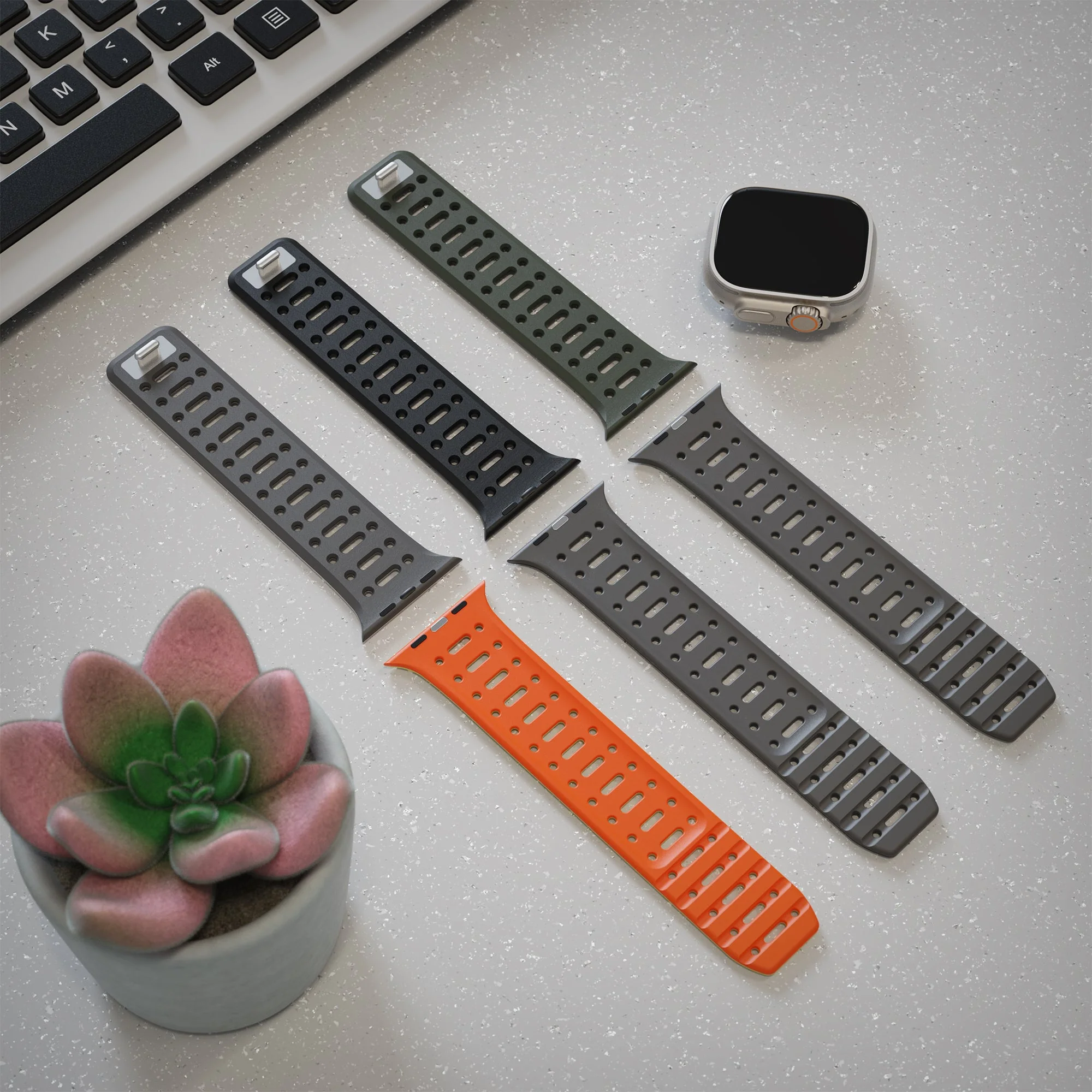 TEKNE Combat Dual-Tone Silicone Band | Waterproof, Flexible Strap  - Image 6