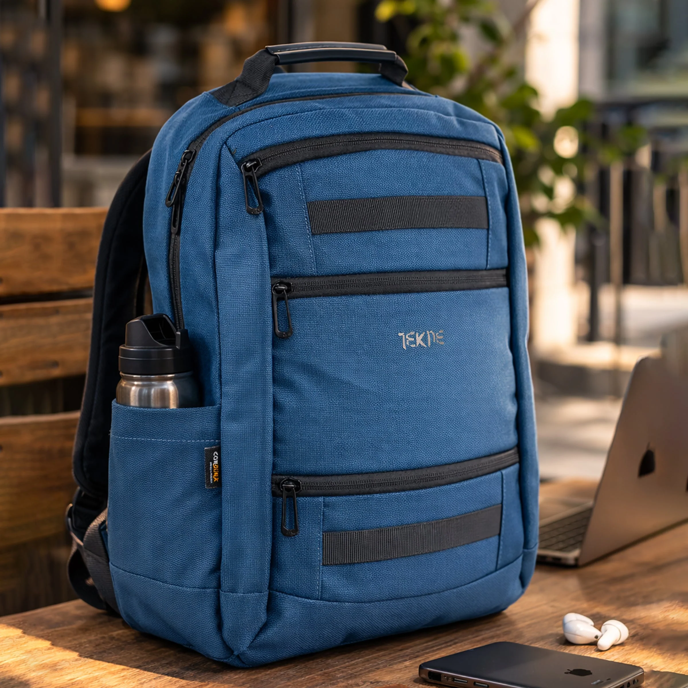 TEKNE Cordura Backpack with 30L Blue - Image 4