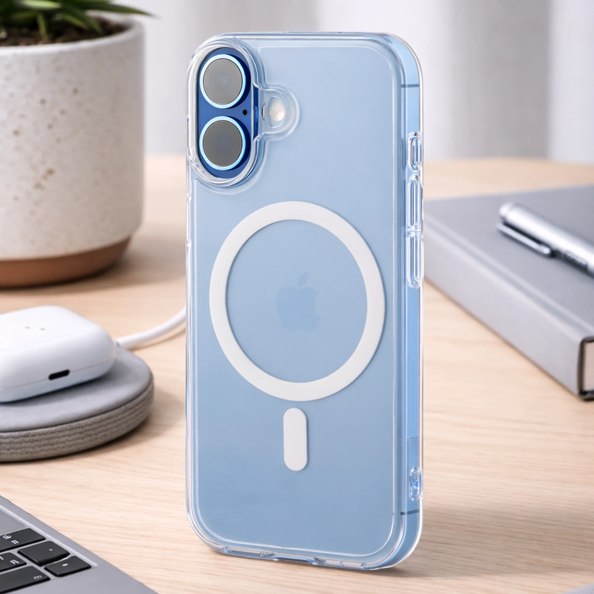 TEKNE Crystal Hybrid Case  for iPhone 17-Clear - Image 5
