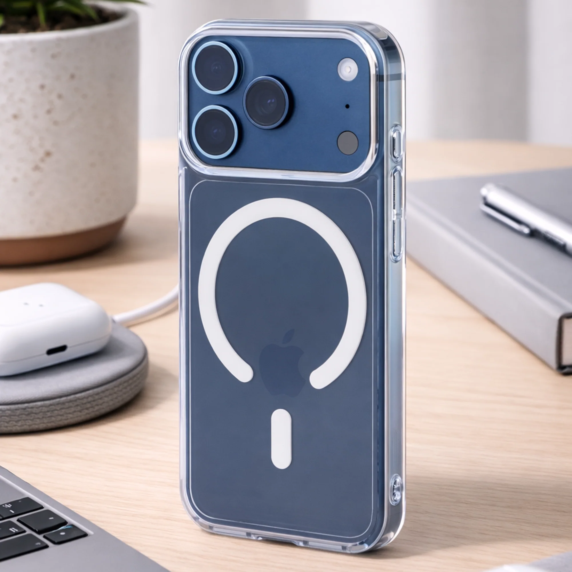 TEKNE Crystal Hybrid Case  for iPhone 17 Pro-Clear - Image 6