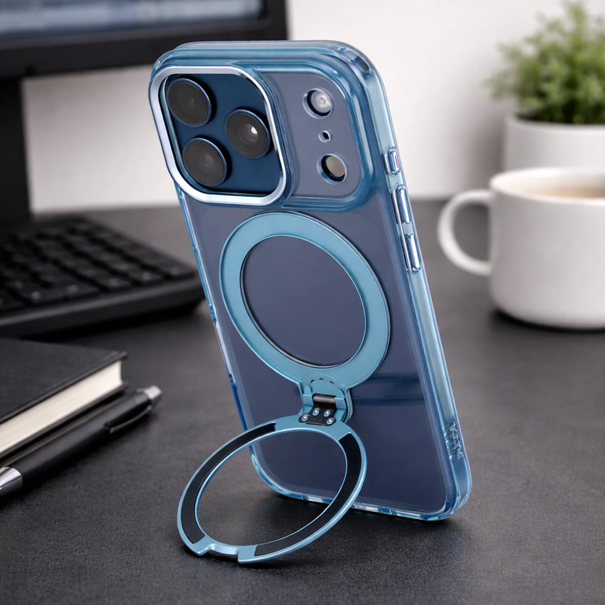 TEKNE Crystal360 Case for iPhone 17 Pro-Blue - Image 14