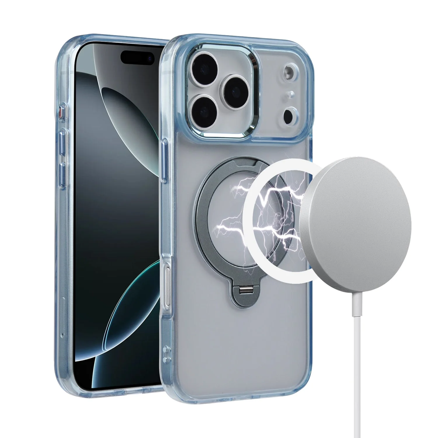 TEKNE Crystal360 Case for iPhone 17 Pro-Blue - Image 6