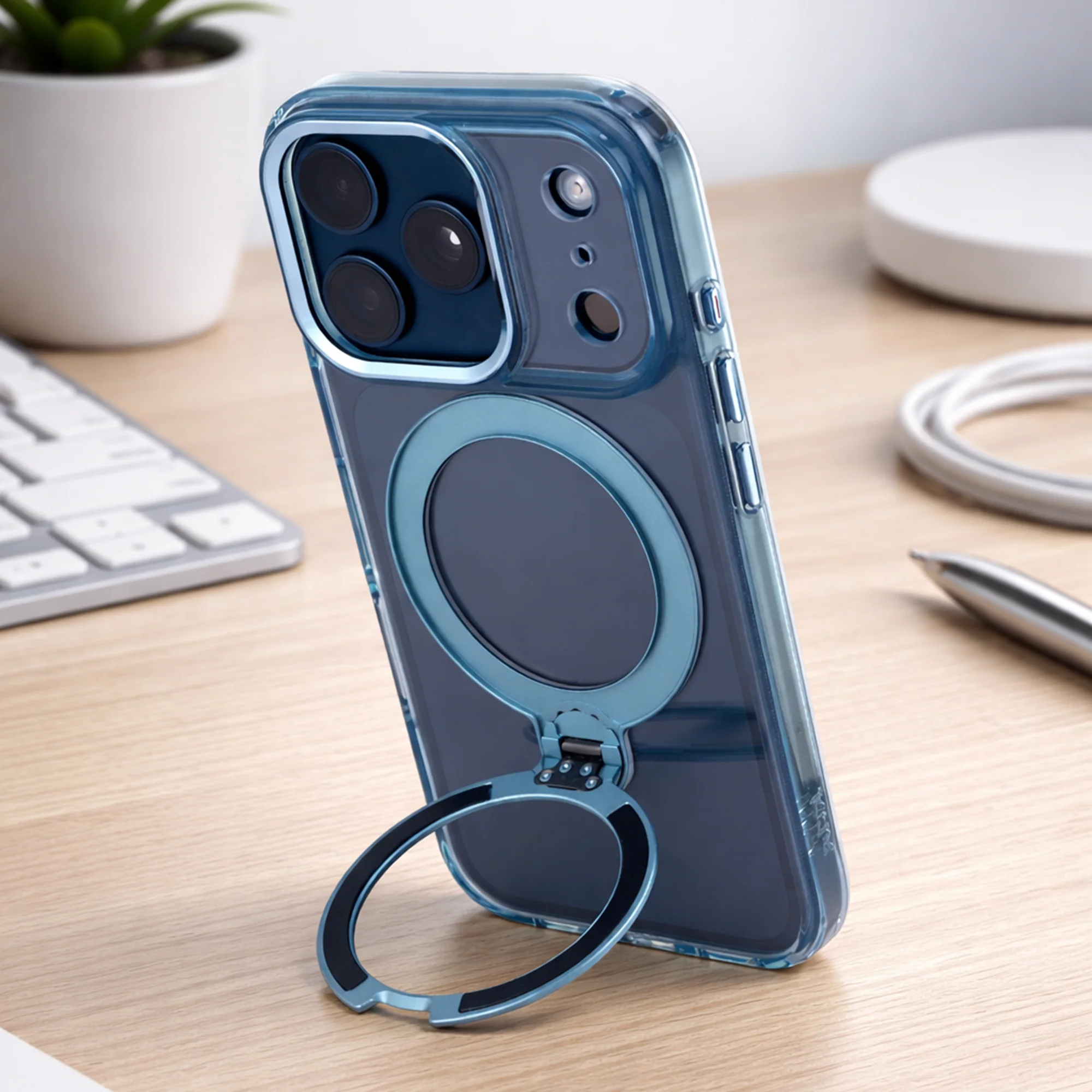 TEKNE Crystal360 Case for iPhone 17 Pro-Blue - Image 7