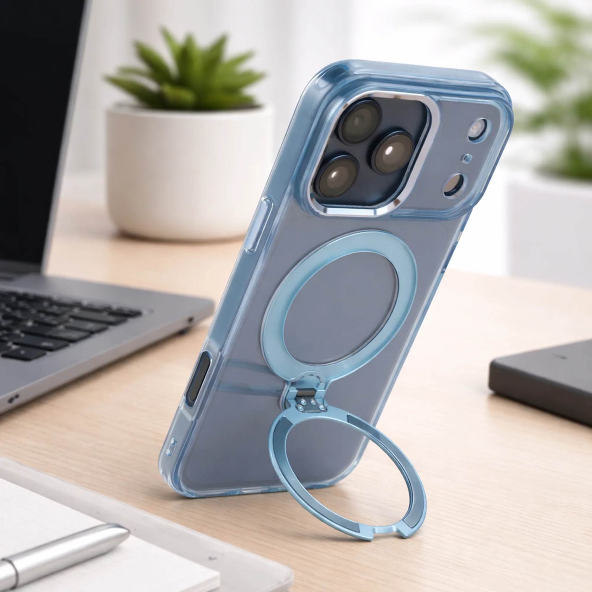 TEKNE Crystal360 Case for iPhone 17 Pro Max-Blue - Image 4