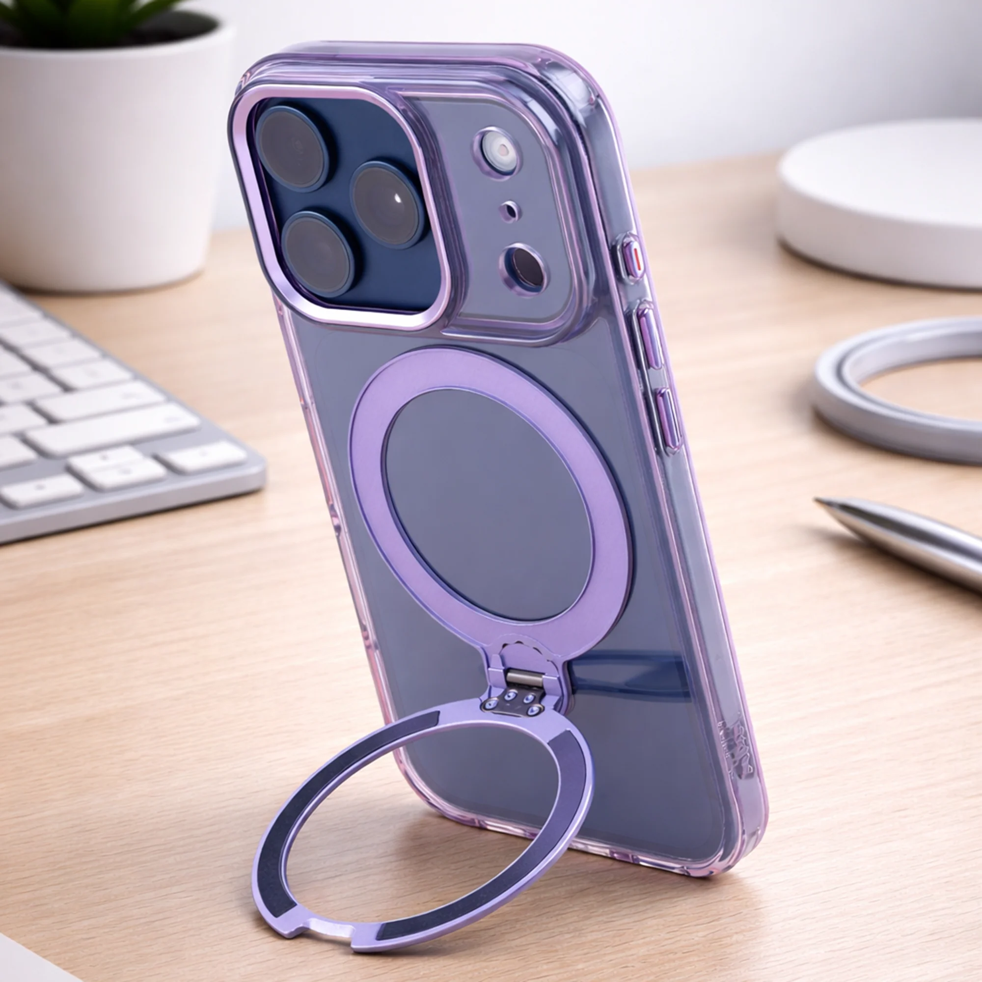 TEKNE Crystal360 Case for iPhone 17 Pro-Purple - Image 8