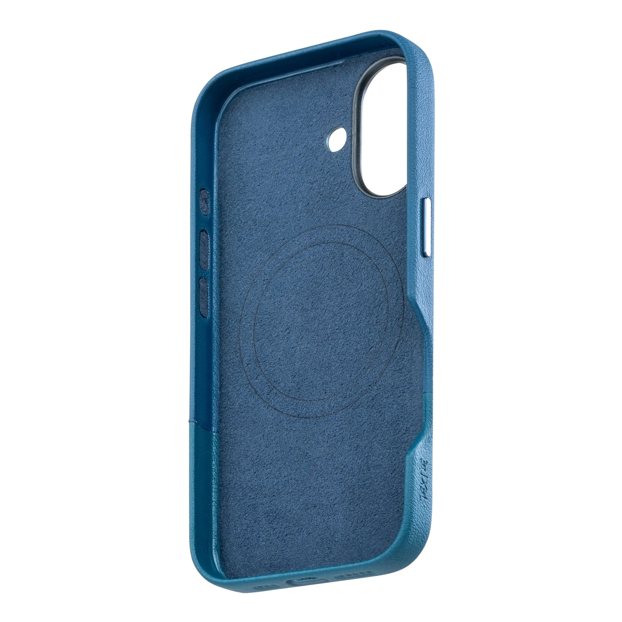 TEKNE DualTone Vegan Leather Case for iPhone 17 -Blue - Image 5