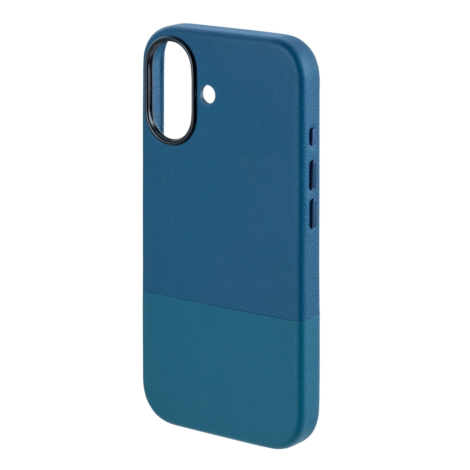 TEKNE DualTone Vegan Leather Case for iPhone 17 -Blue - Image 6