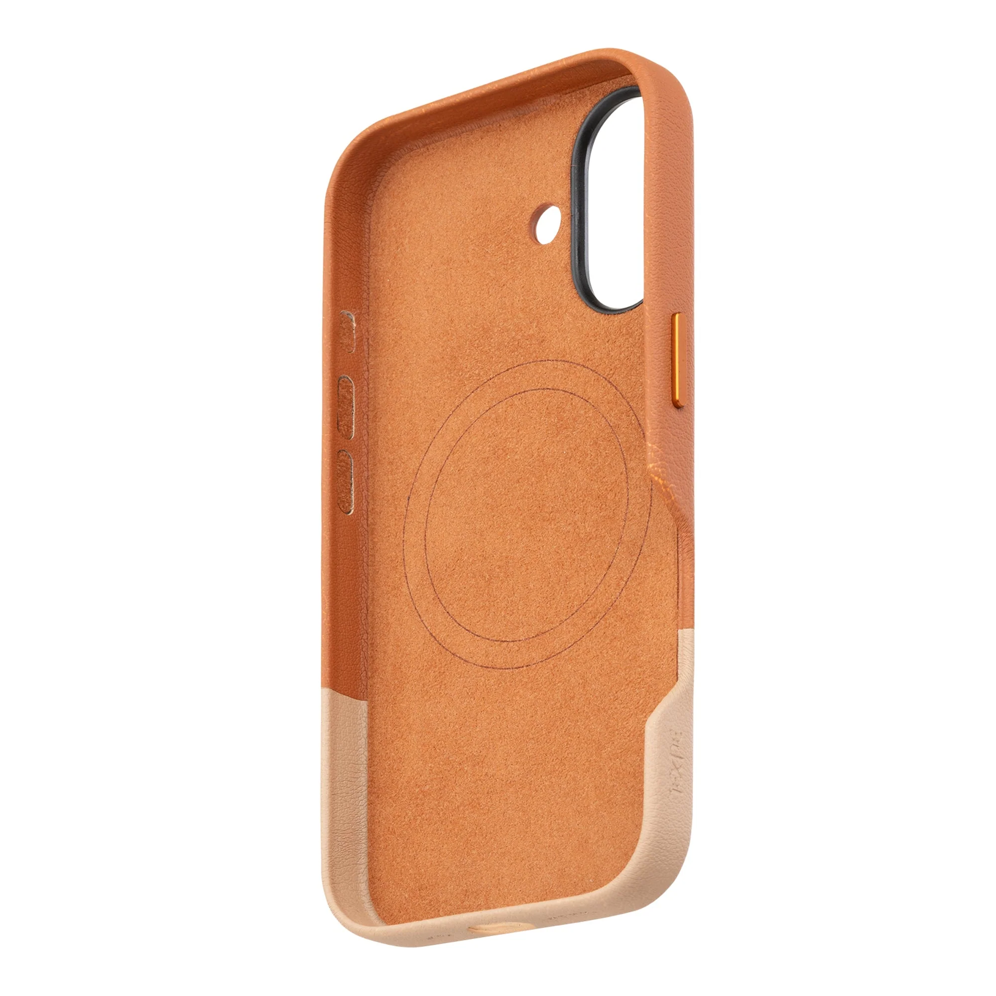 TEKNE DualTone Vegan Leather Case for iPhone 17-Brown - Image 6