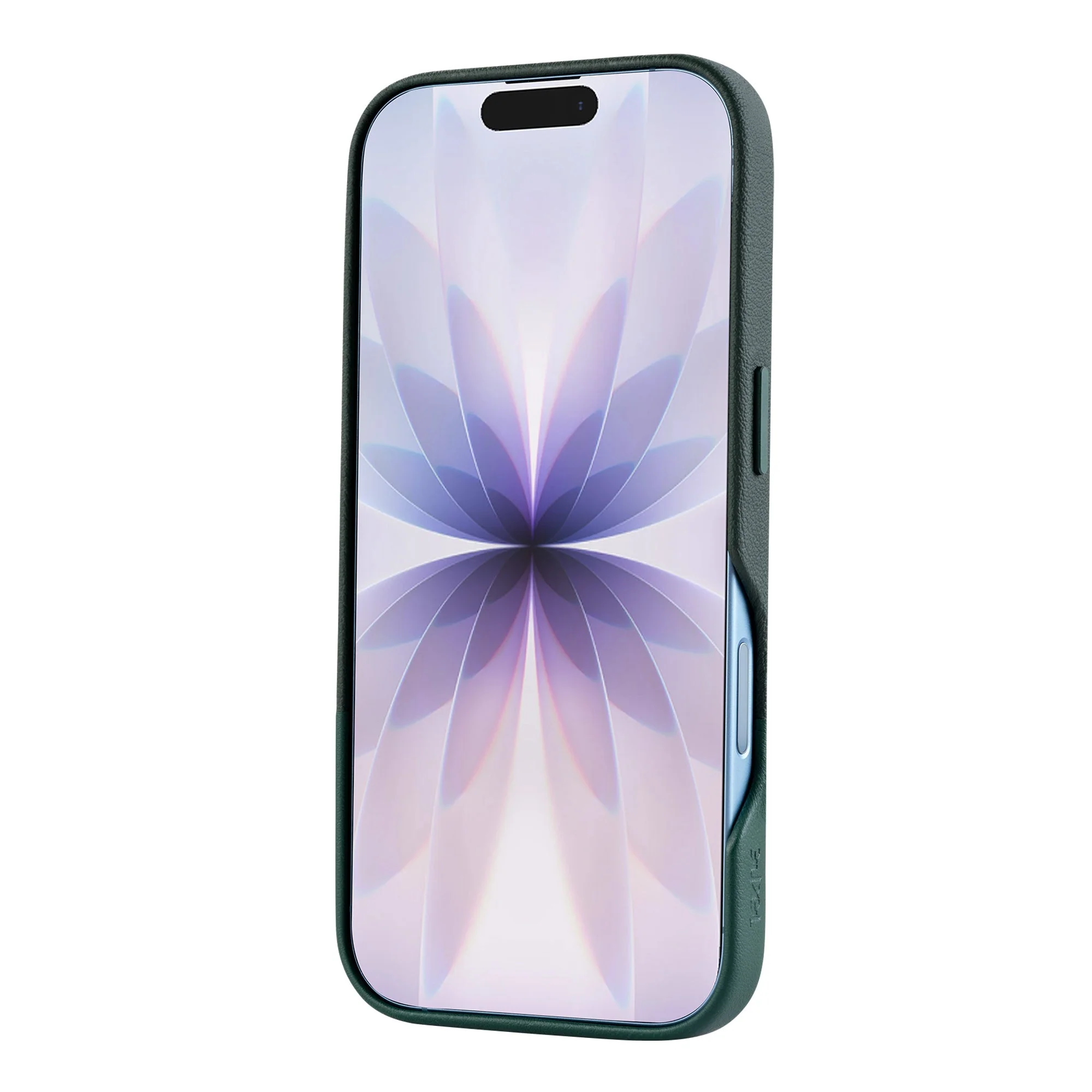 TEKNE DualTone Vegan Leather Case for iPhone 17-Green - Image 4