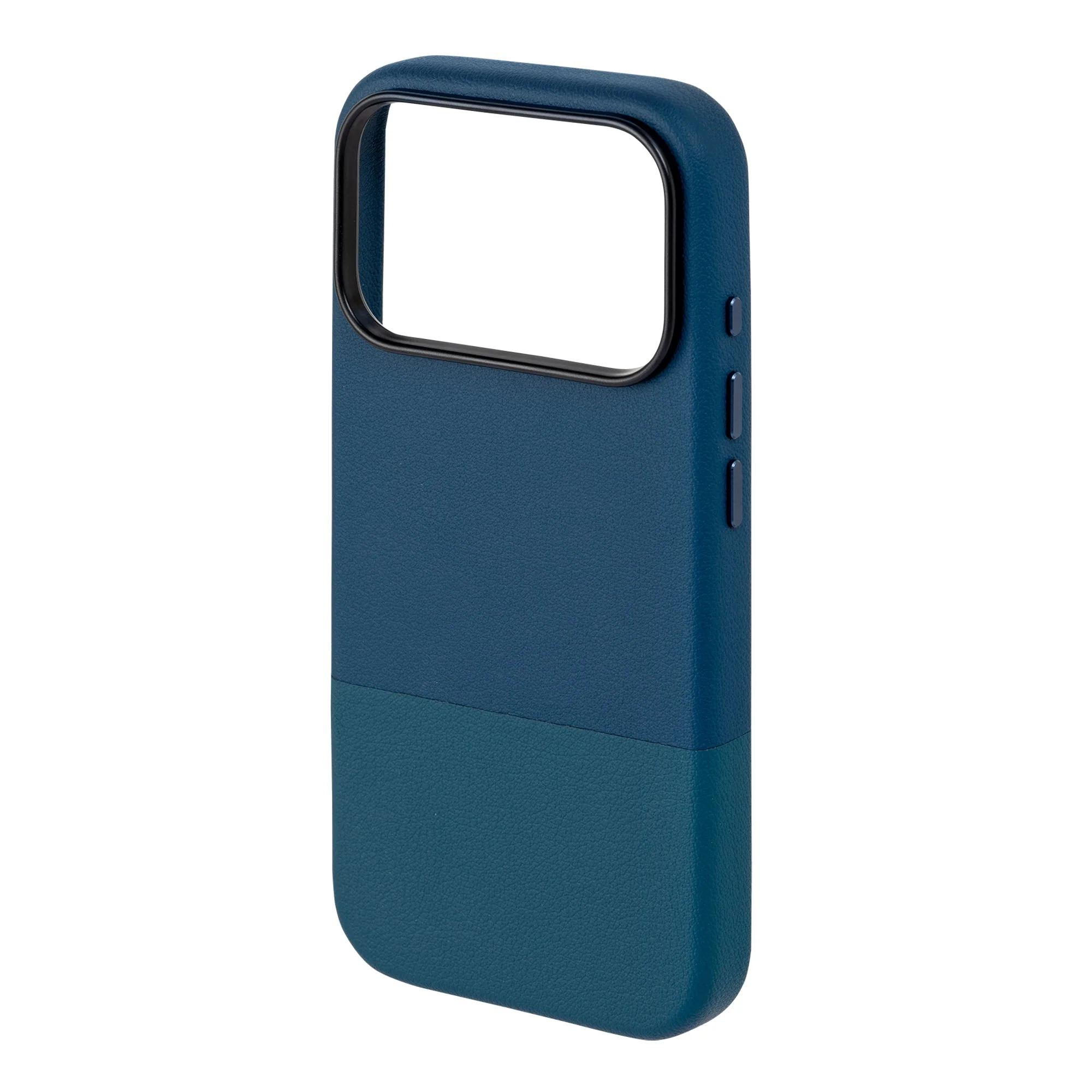 TEKNE DualTone Vegan Leather Case for iPhone 17  Pro- Blue - Image 5