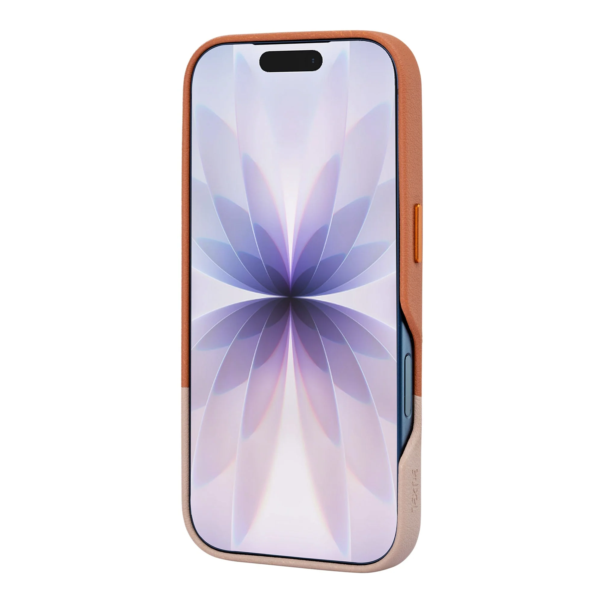 TEKNE DualTone Vegan Leather Case for iPhone 17  Pro- Brown - Image 3