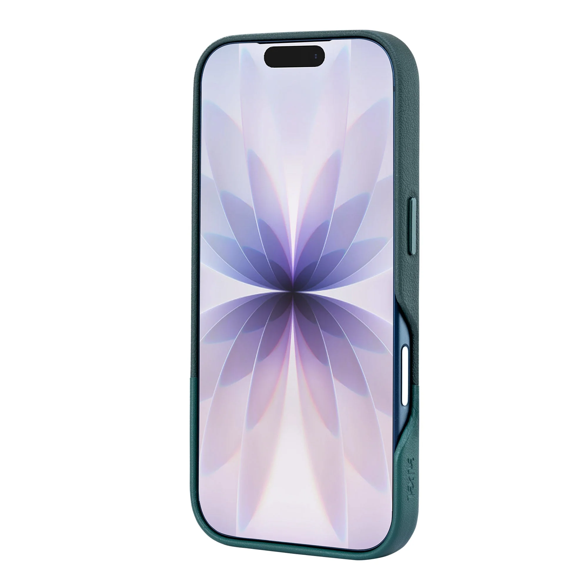 TEKNE DualTone Vegan Leather Case for iPhone 17  Pro- Green - Image 3