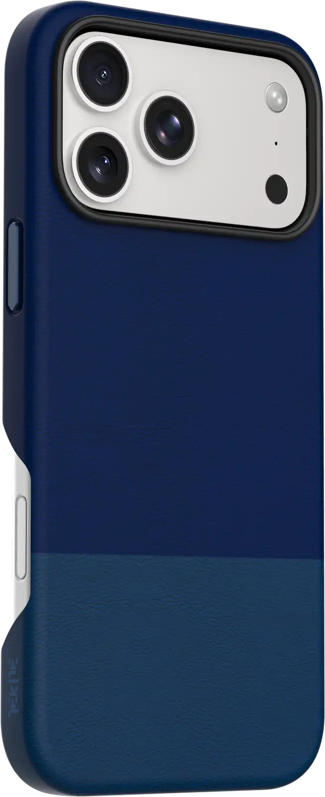 TEKNE DualTone Vegan Leather Case for iPhone 17  Pro Max-Blue - Image 2