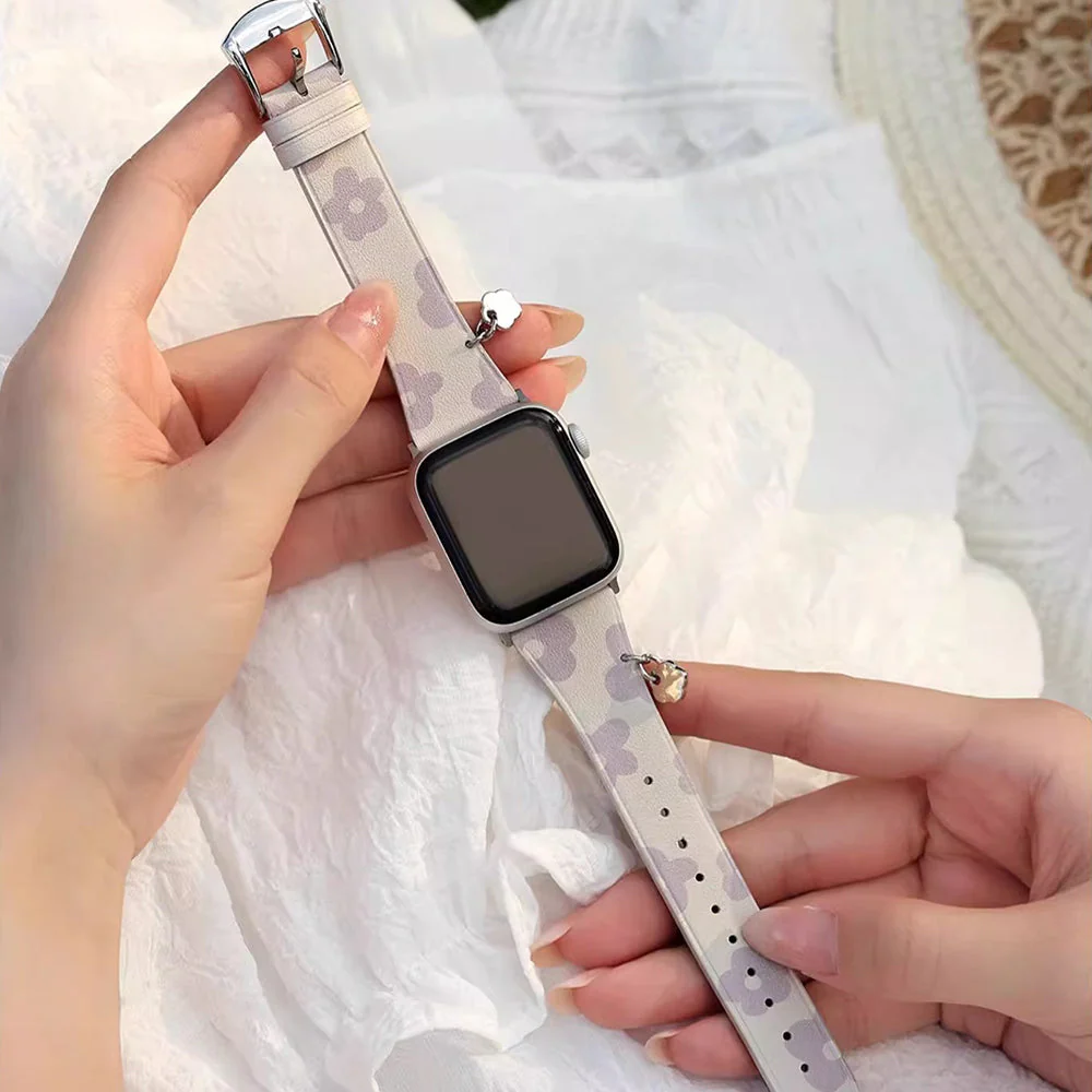 TEKNE FLORO Leather Band | Printed Genuine Leather, Durable, Stylish Strap  - Image 3