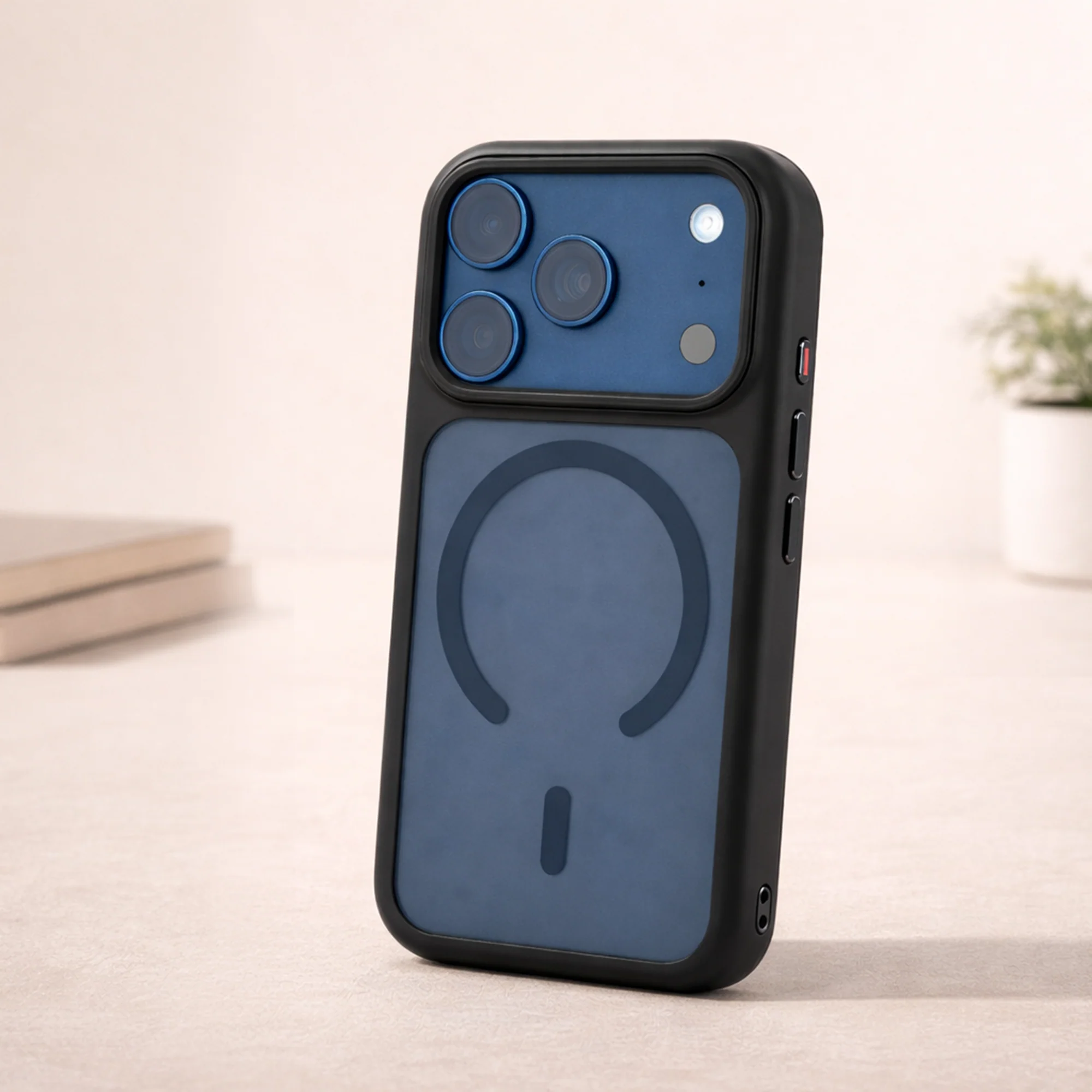 TEKNE Hybrid Frost Matte case   for iPhone 17 Pro-Black - Image 5