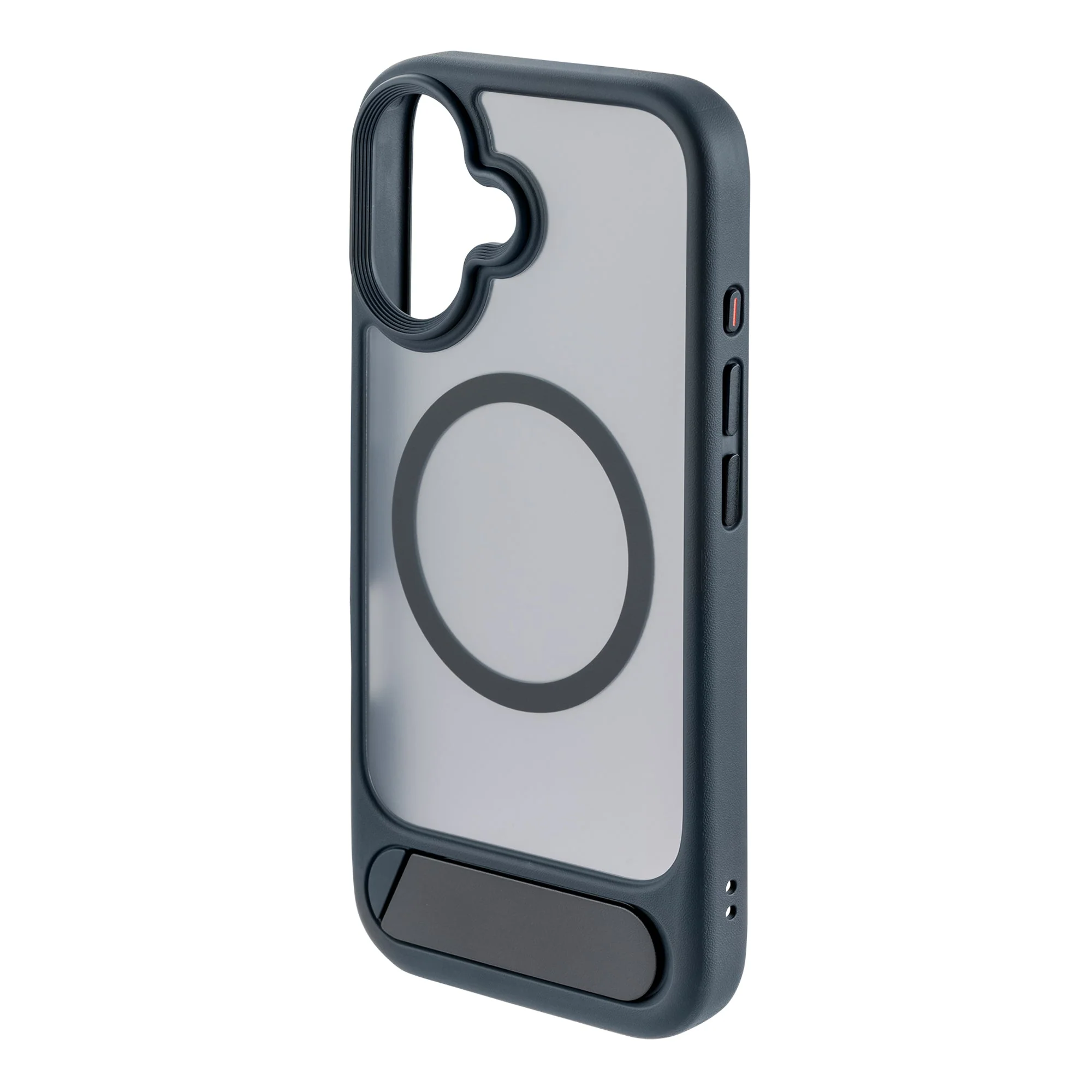 TEKNE Hybrid Frost Matte with stand Case for iPhone 17-Black - Image 4