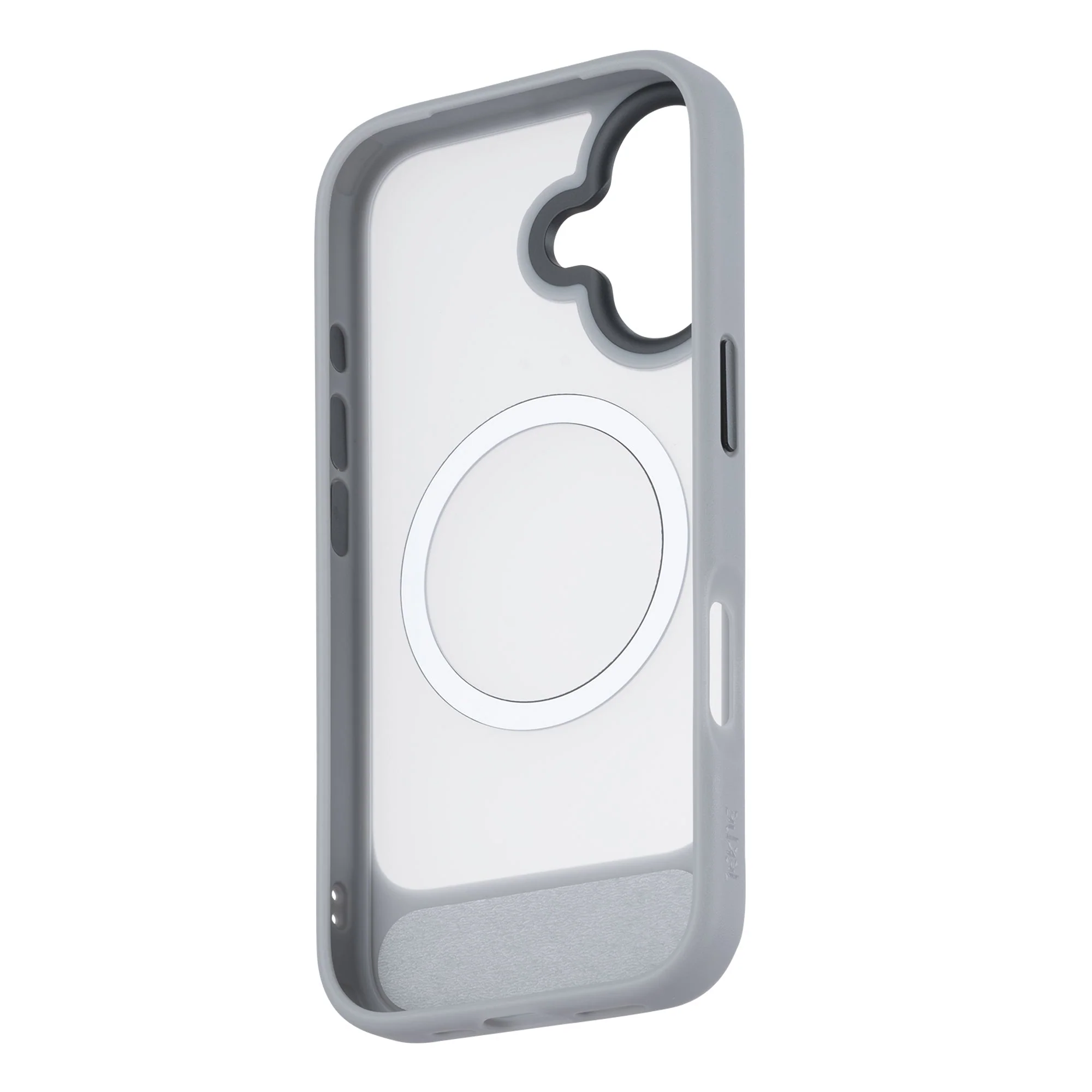 TEKNE Hybrid Frost Matte with stand Case for iPhone 17-Grey - Image 5