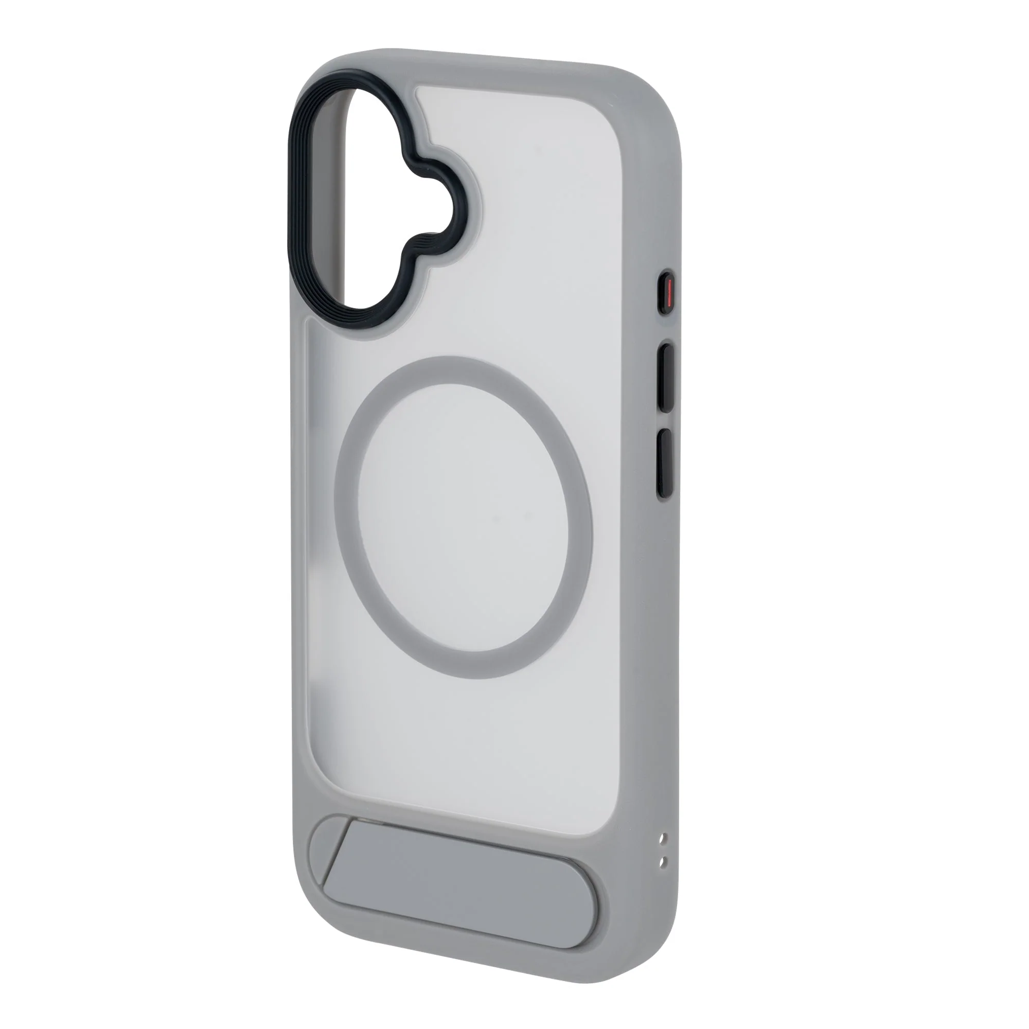 TEKNE Hybrid Frost Matte with stand Case for iPhone 17-Grey - Image 6