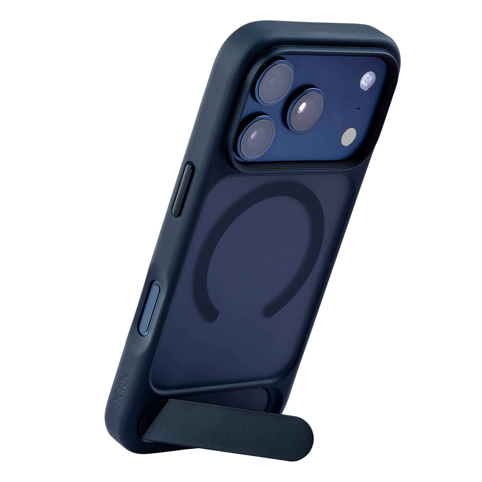 TEKNE Hybrid Frost Matte with stand Case for iPhone 17 Pro-Black - Image 2