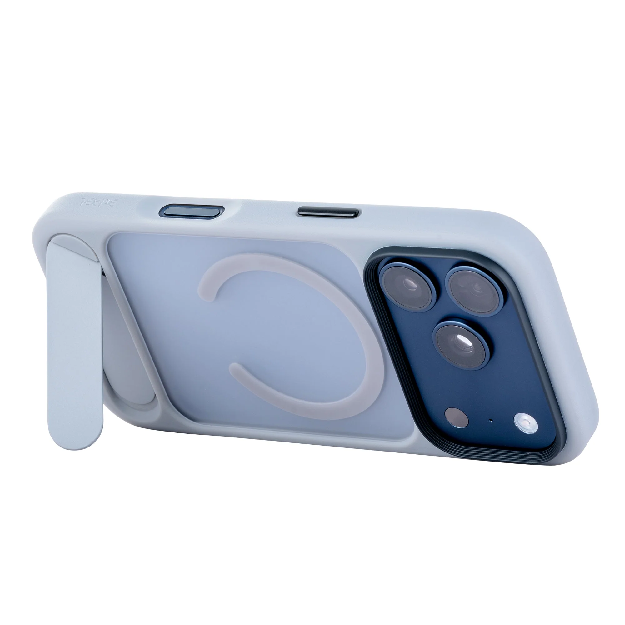 TEKNE Hybrid Frost Matte with stand Case for iPhone 17 Pro-Grey - Image 5