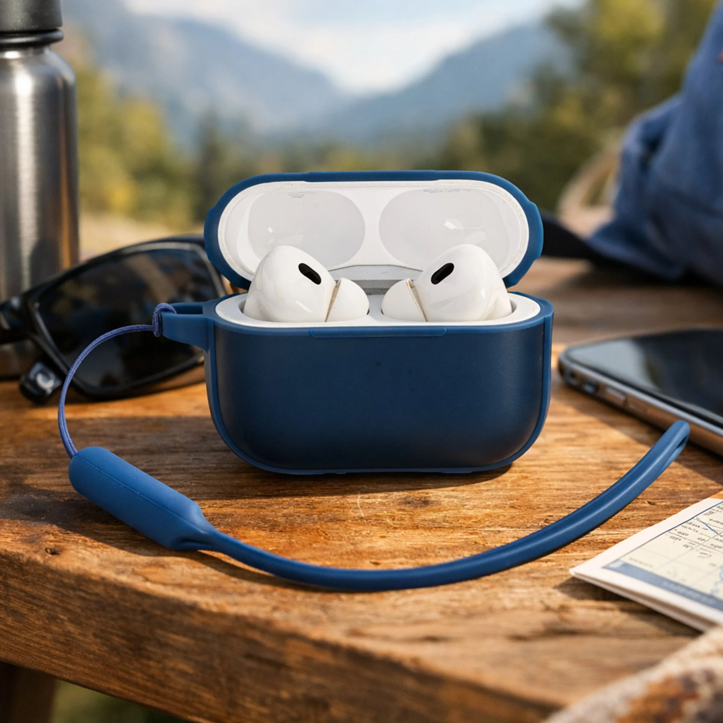 TEKNE Hybrid  shockproof case for Airpods-Blue-Airpod Pro 2nd Gen - Image 6