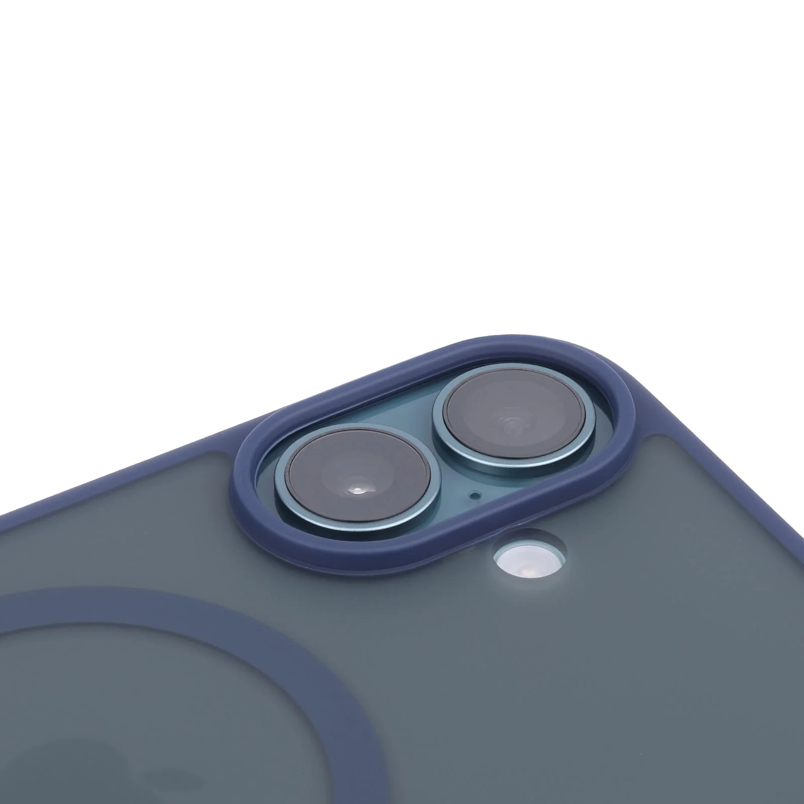TEKNE Matt MagSafe Case for iPhone 16 | Matte Finish | MagSafe Compatible & Scratch-Resistant - Blue - Image 3