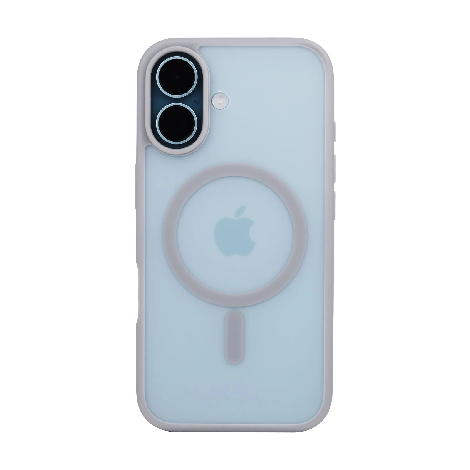 TEKNE Matt MagSafe Case for iPhone 16 | Matte Finish | MagSafe Compatible & Scratch-Resistant - Grey - Image 2