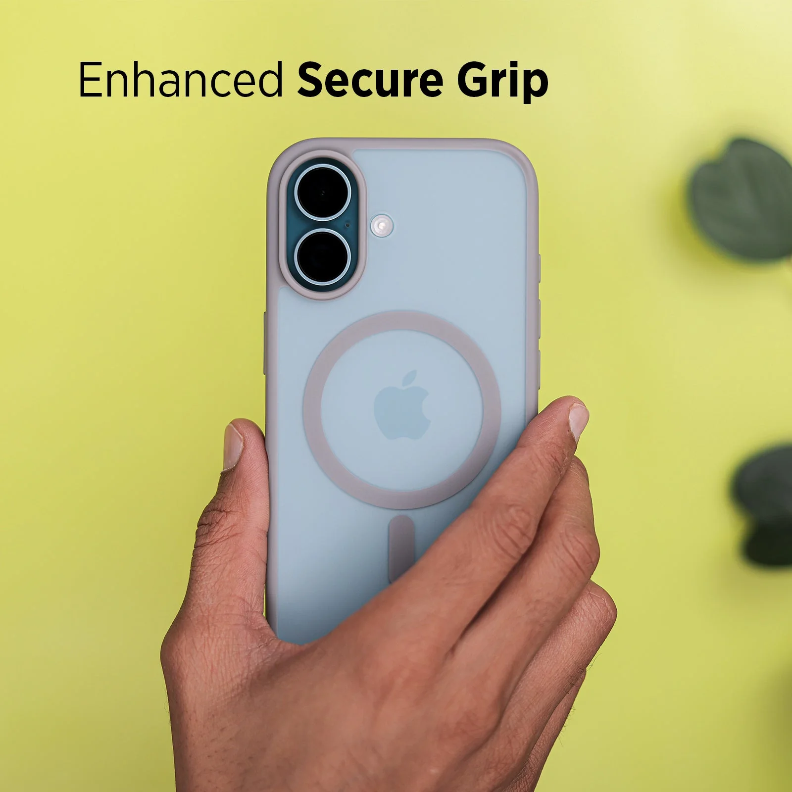 TEKNE Matt MagSafe Case for iPhone 16 | Matte Finish | MagSafe Compatible & Scratch-Resistant - Grey - Image 7
