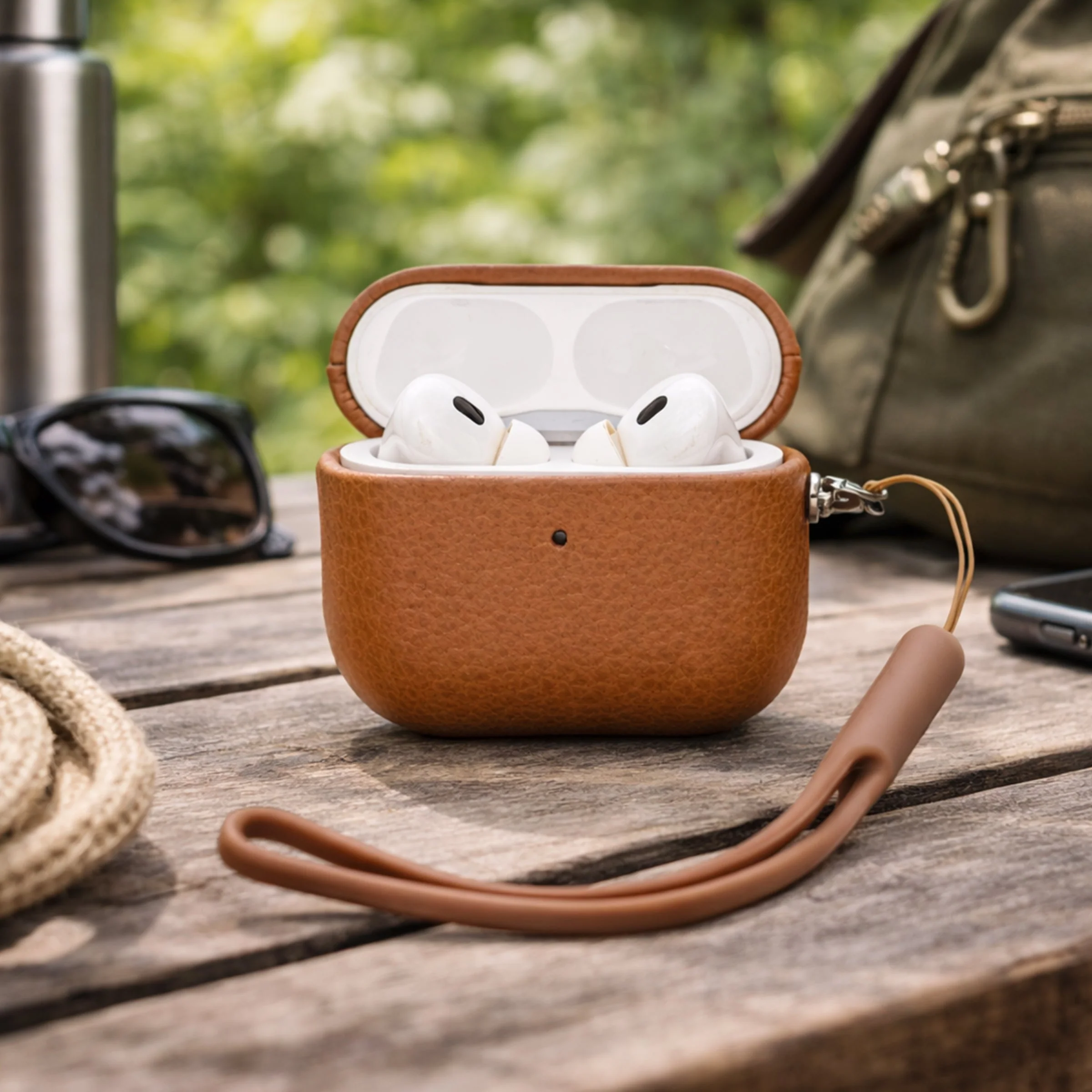 Tekne Original Leather case-Brown-Airpod Pro 2nd Gen - Image 5