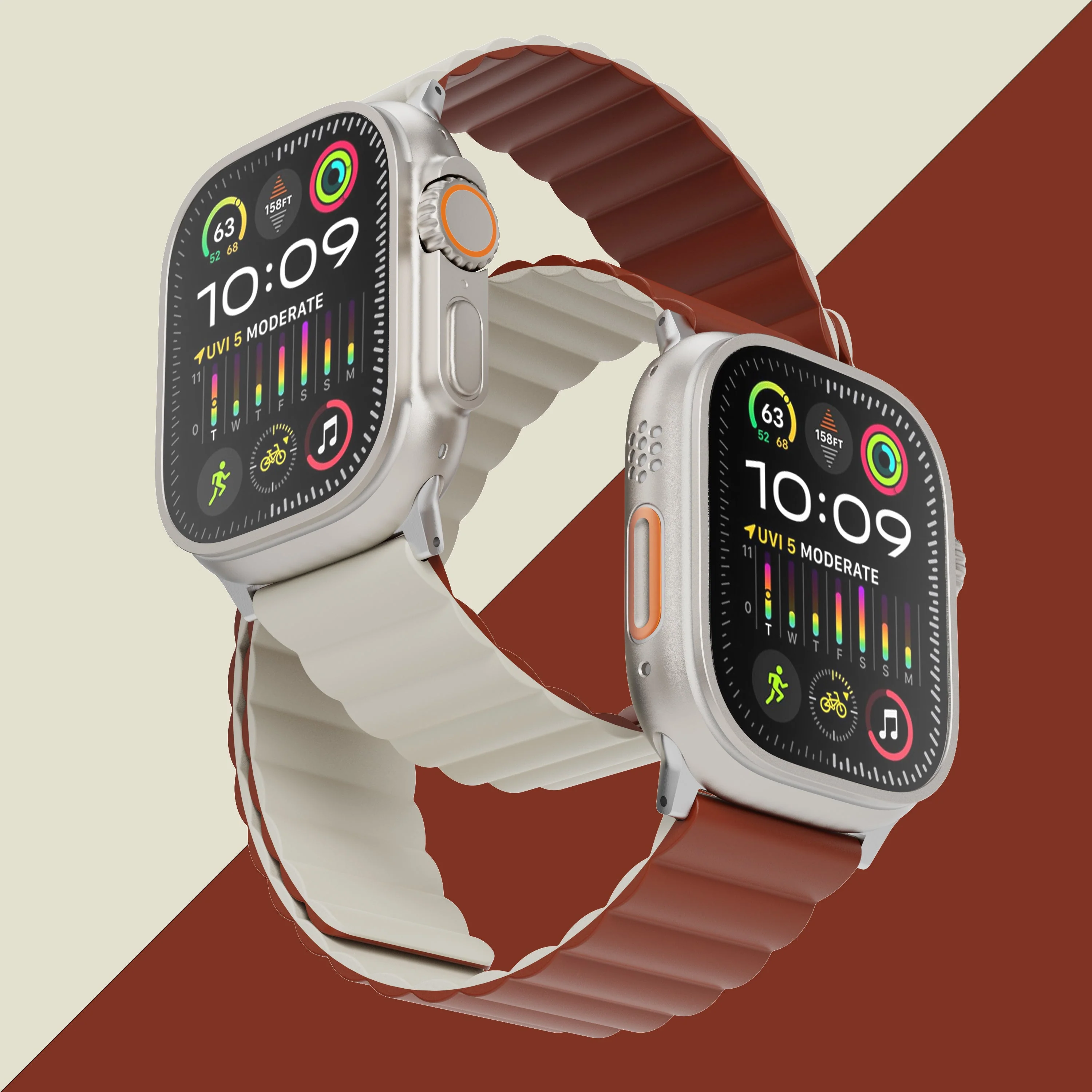 TEKNE Reversible Classic Silicone Magnetic Band | Dual-Sided, Magnetic, Waterproof Strap  - Image 9