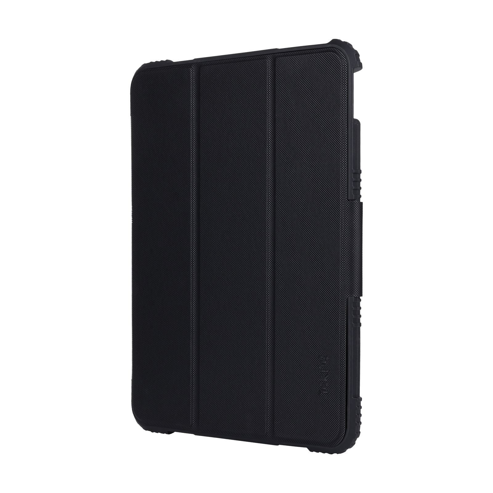 TEKNE Shockproof Vegan Leather Case for iPad 10th Gen 10.9 inch | Stand Function | Drop Protection - Black - Image 6