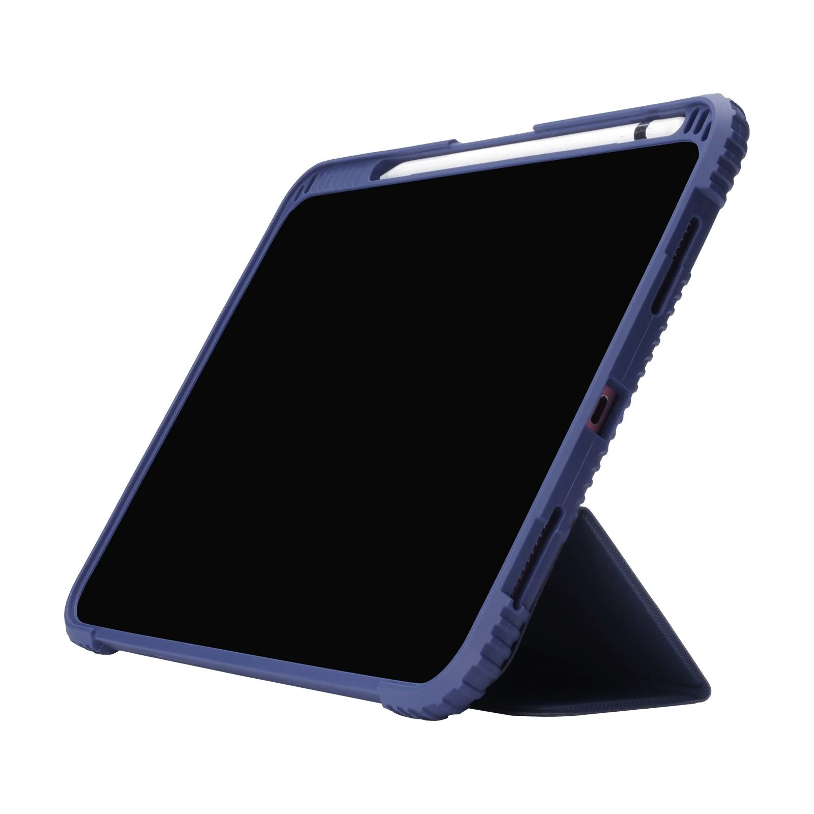 TEKNE Shockproof Vegan Leather Case for iPad 10th Gen 10.9 inch | Stand Function | Drop Protection - Blue - Image 3