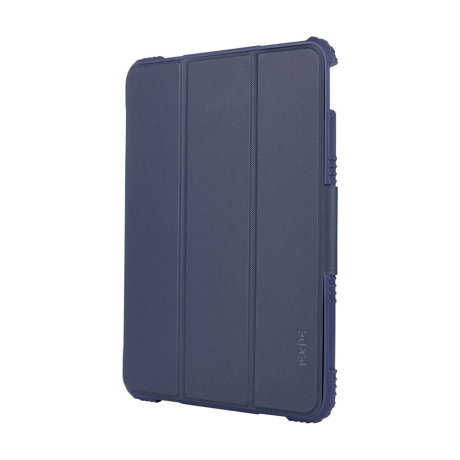 TEKNE Shockproof Vegan Leather Case for iPad 10th Gen 10.9 inch | Stand Function | Drop Protection - Blue - Image 4