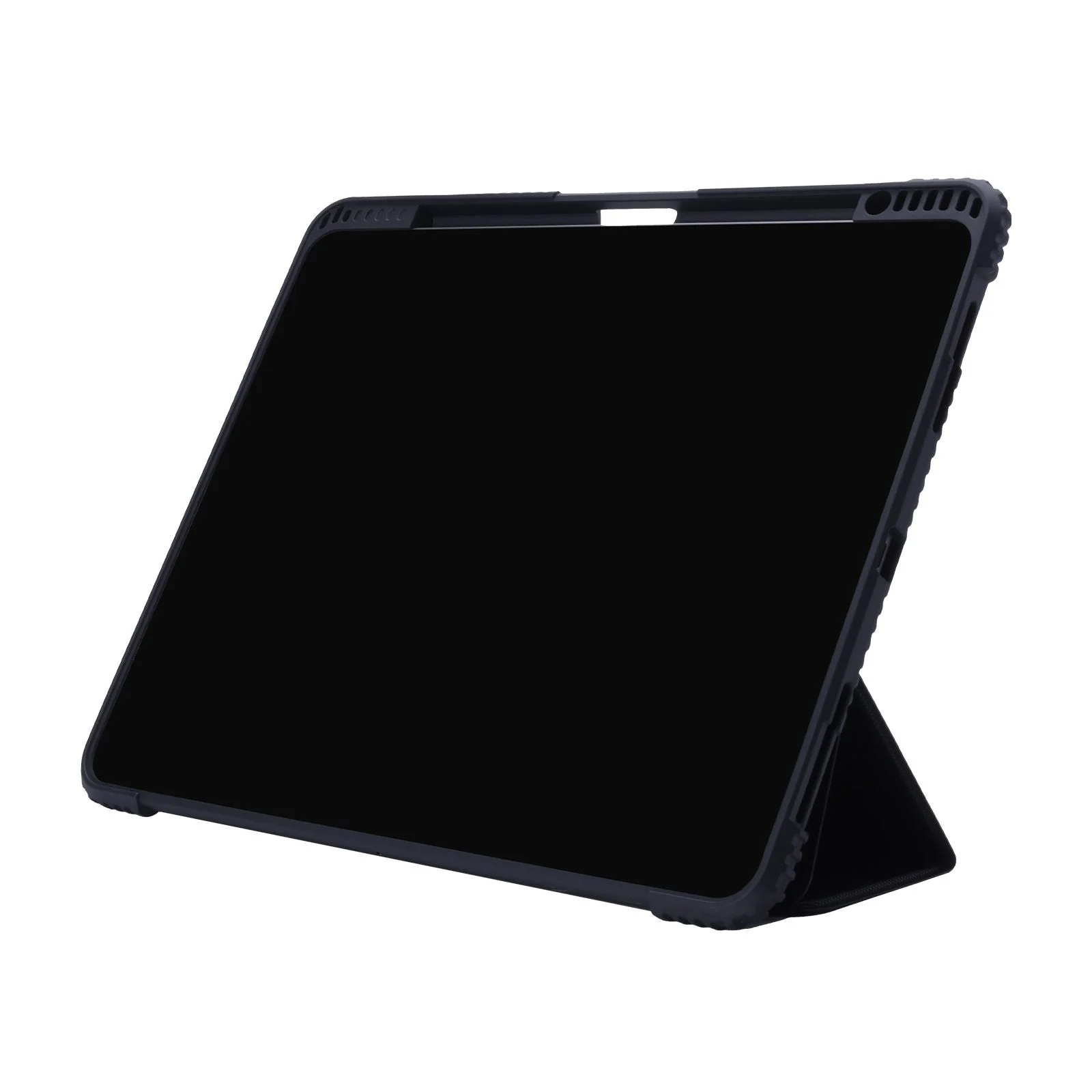TEKNE Shockproof Vegan Leather Case for iPad Air 13 M2 | Stand Function | Drop Protection - Black - Image 6