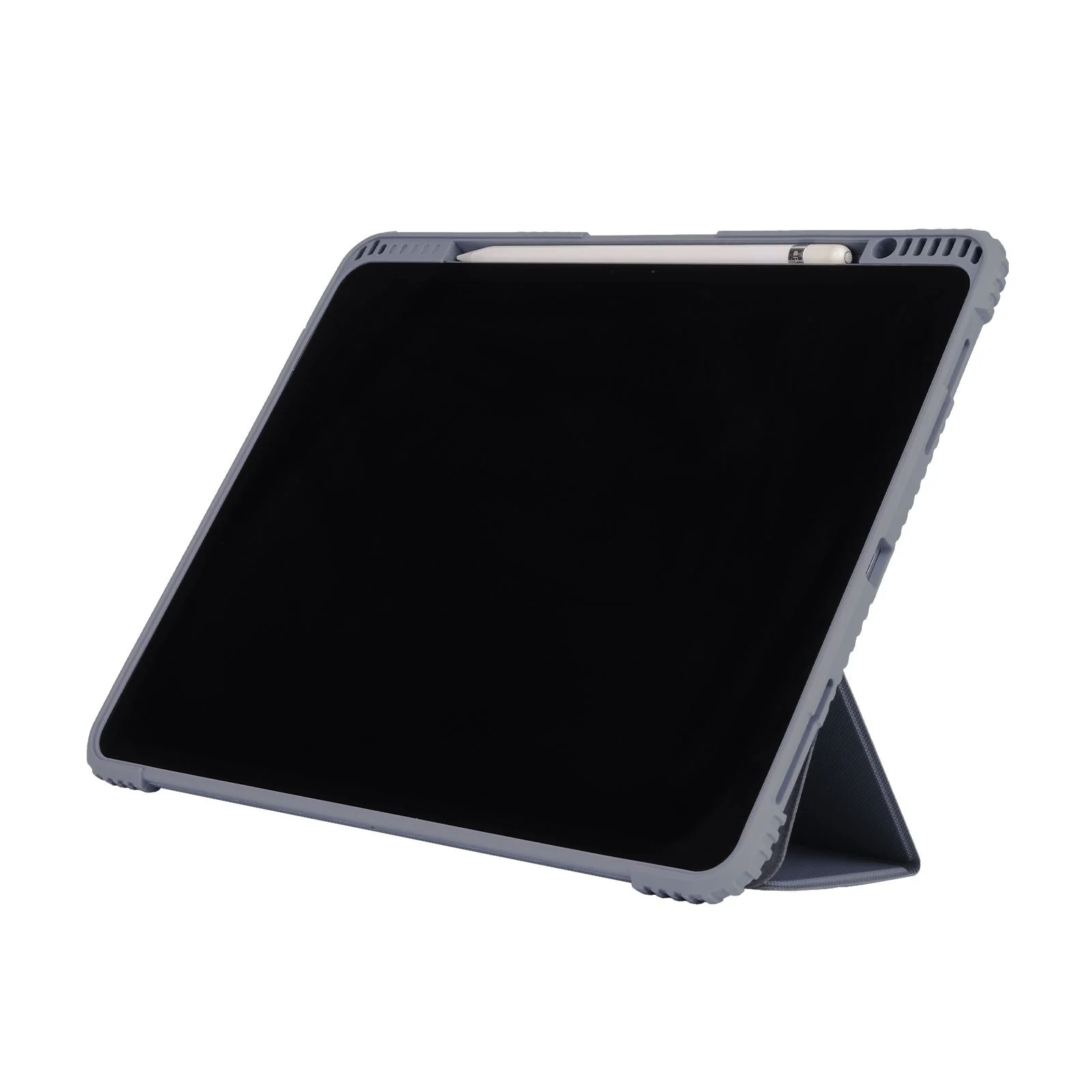 TEKNE Shockproof Vegan Leather Case for iPad Air 13 M2 | Stand Function | Drop Protection - Grey - Image 7