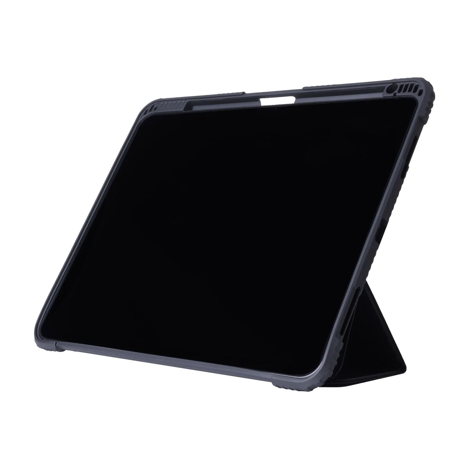 TEKNE Shockproof Vegan Leather Case for iPad Pro 11 M4 | Stand Function | Drop Protection - Black - Image 4