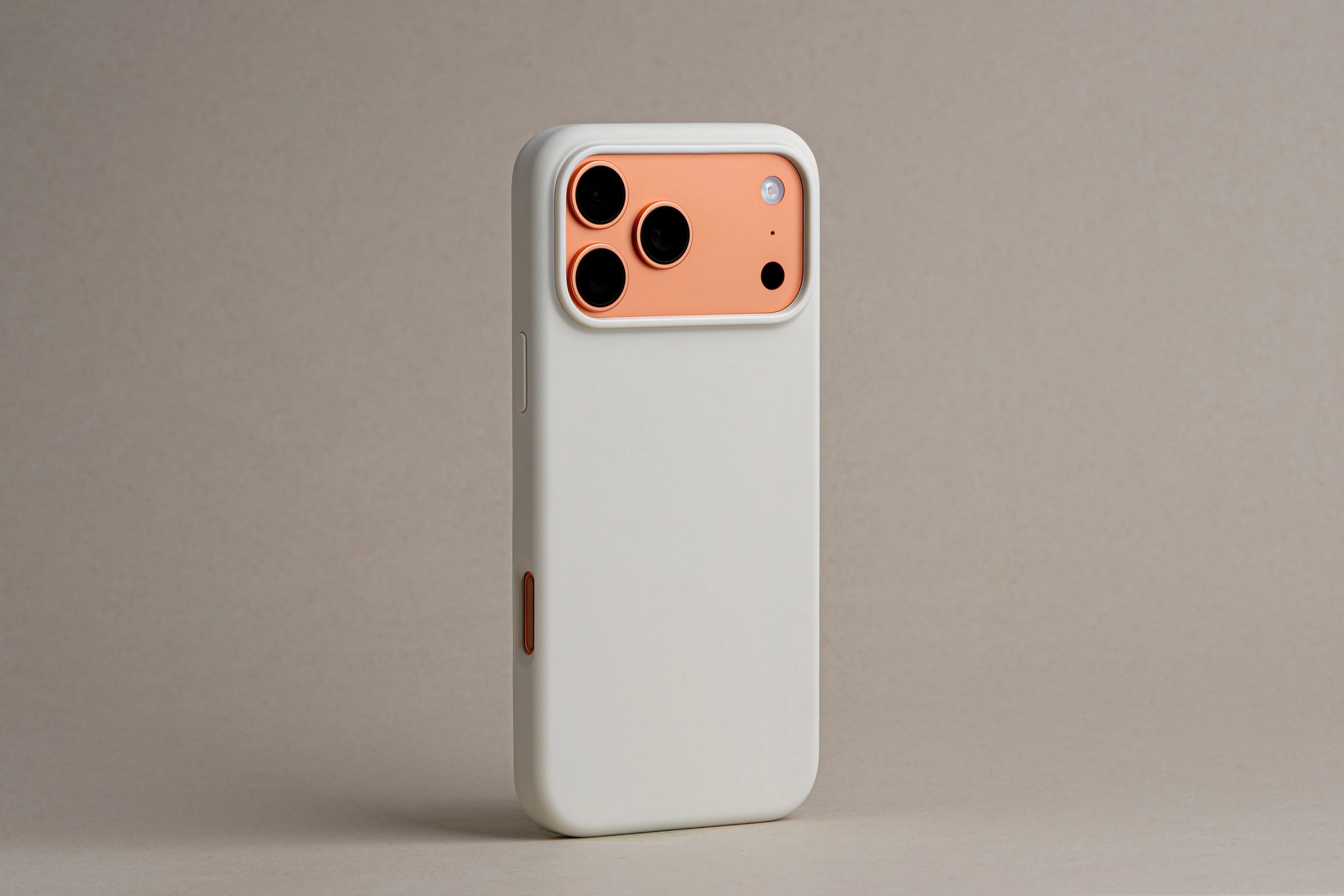 TEKNE Silicone Case Compatible with MagSafe for iPhone 17 Pro Max-Beige - Image 2