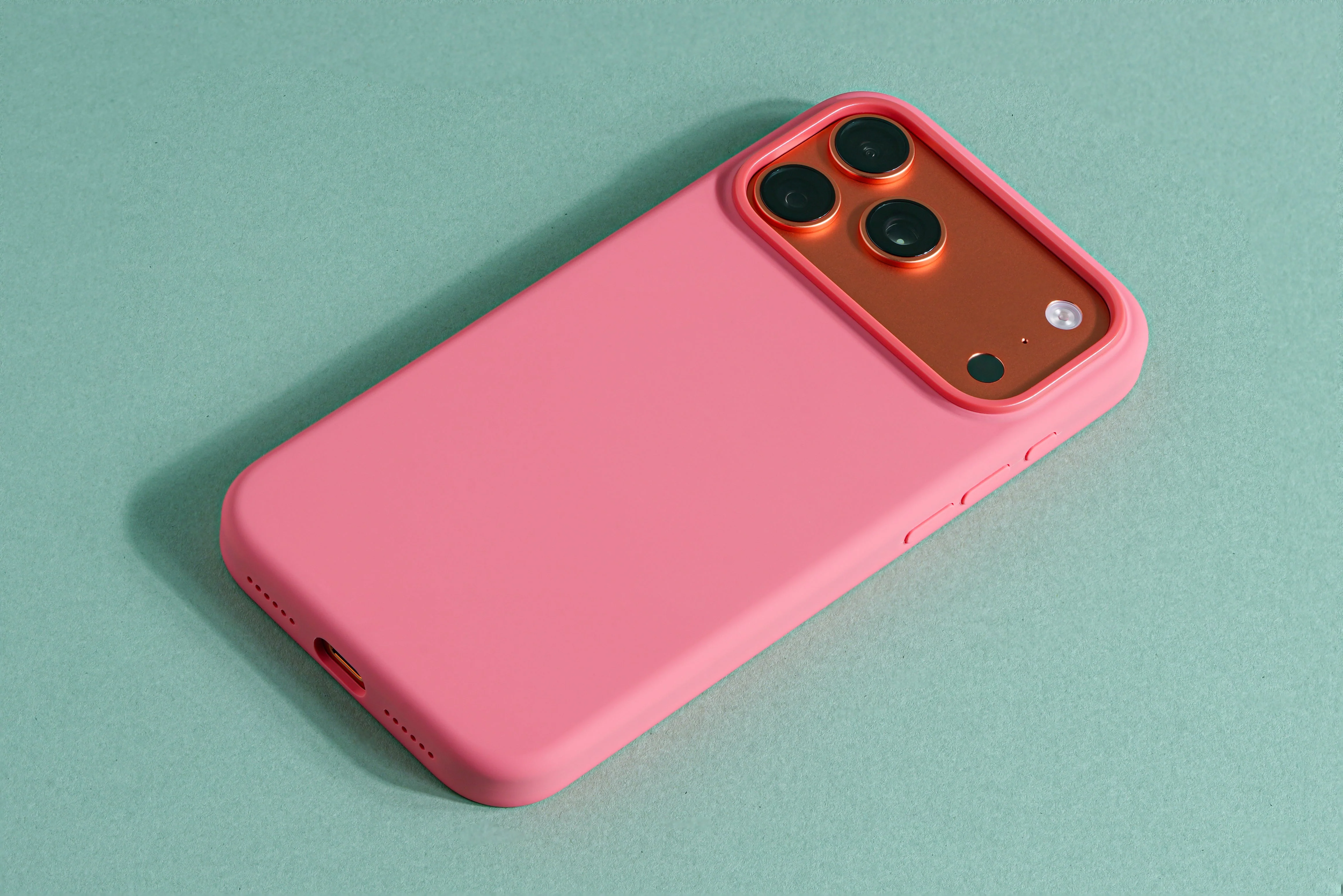 TEKNE Silicone Case Compatible with MagSafe for iPhone 17 Pro Max-Pink - Image 4