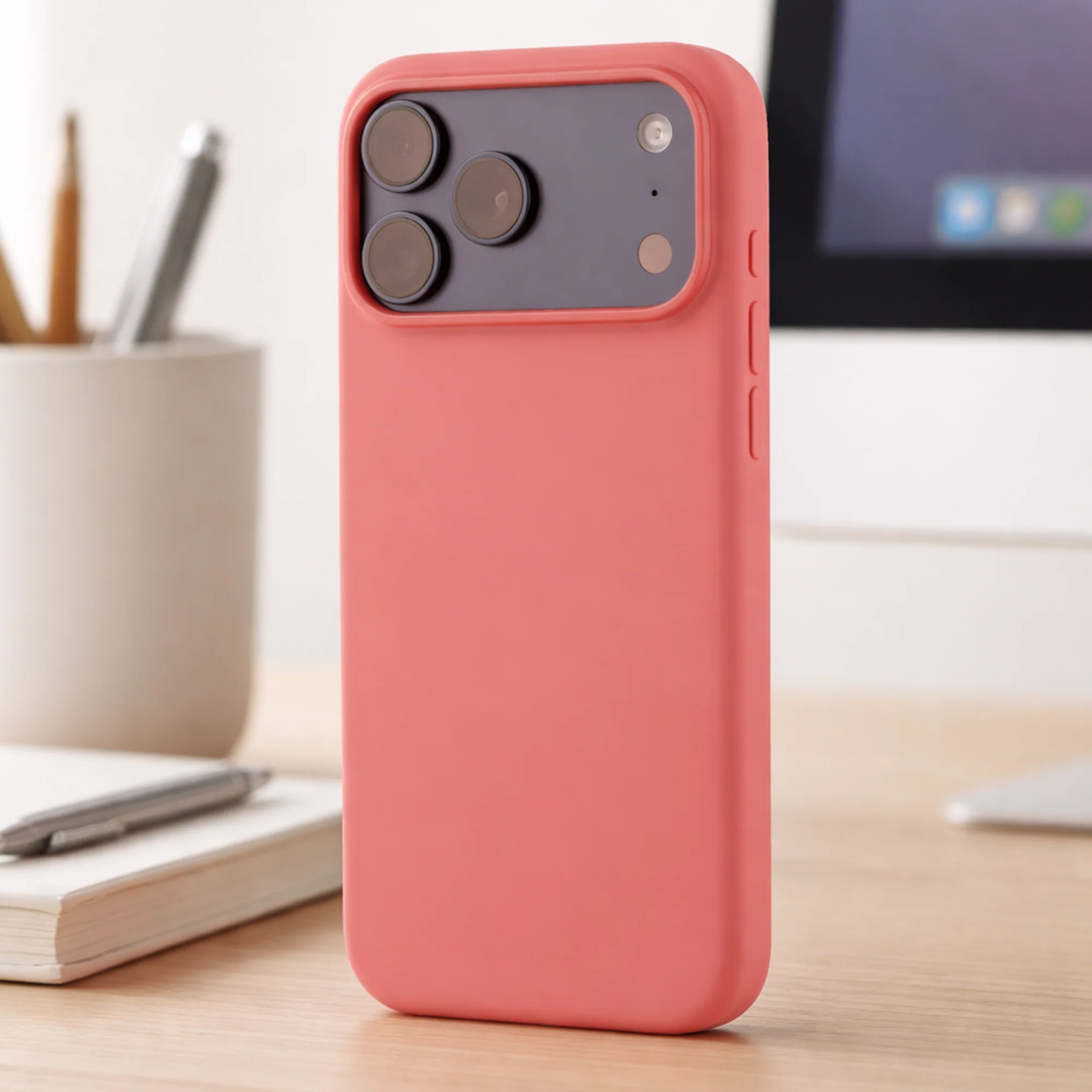 TEKNE Silicone Case Compatible with MagSafe for iPhone 17 Pro Max-Pink - Image 5