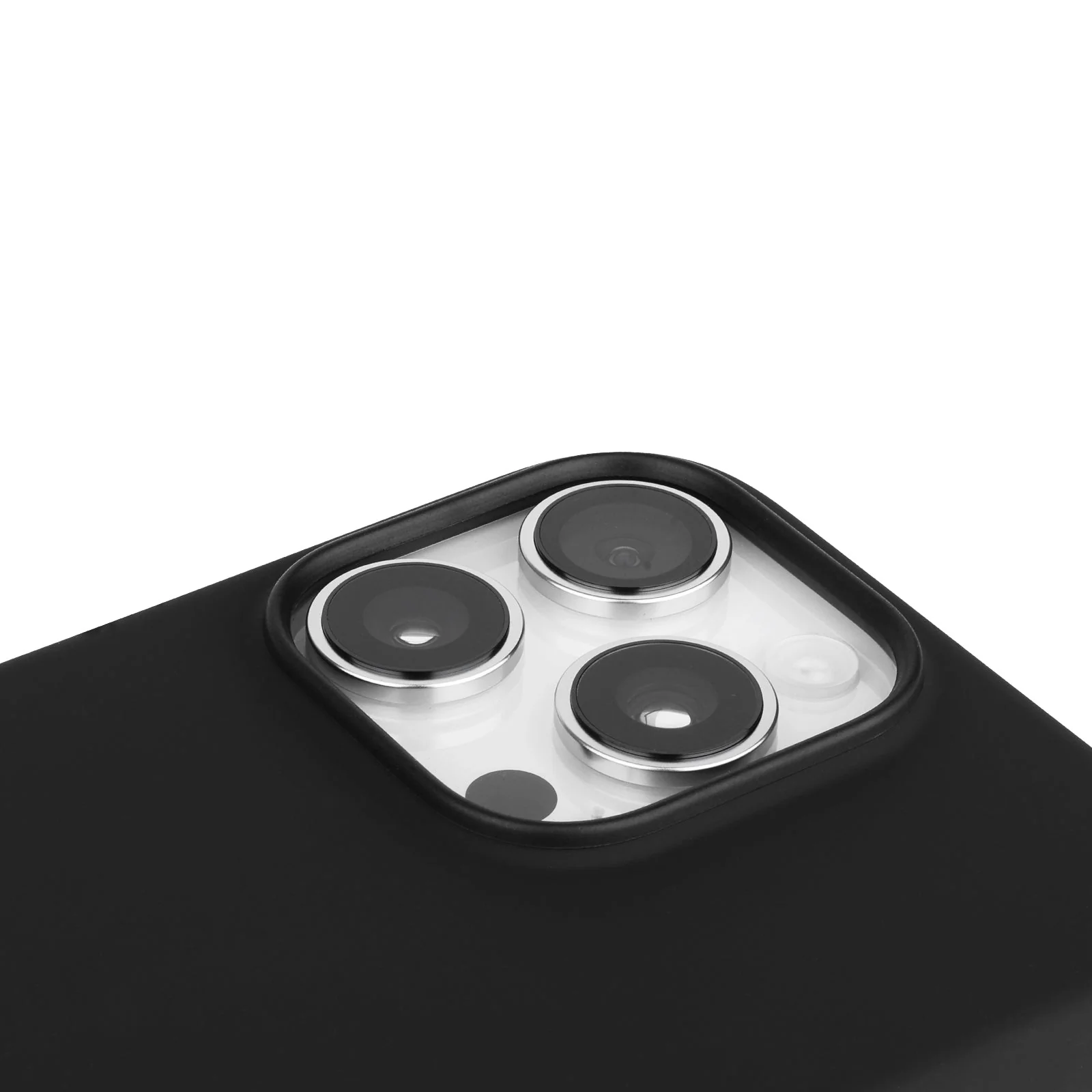 TEKNE Silicone Case for iPhone 16 Pro | Soft-Touch Grip | Shockproof & Wireless Charging Compatible - Black - Image 3