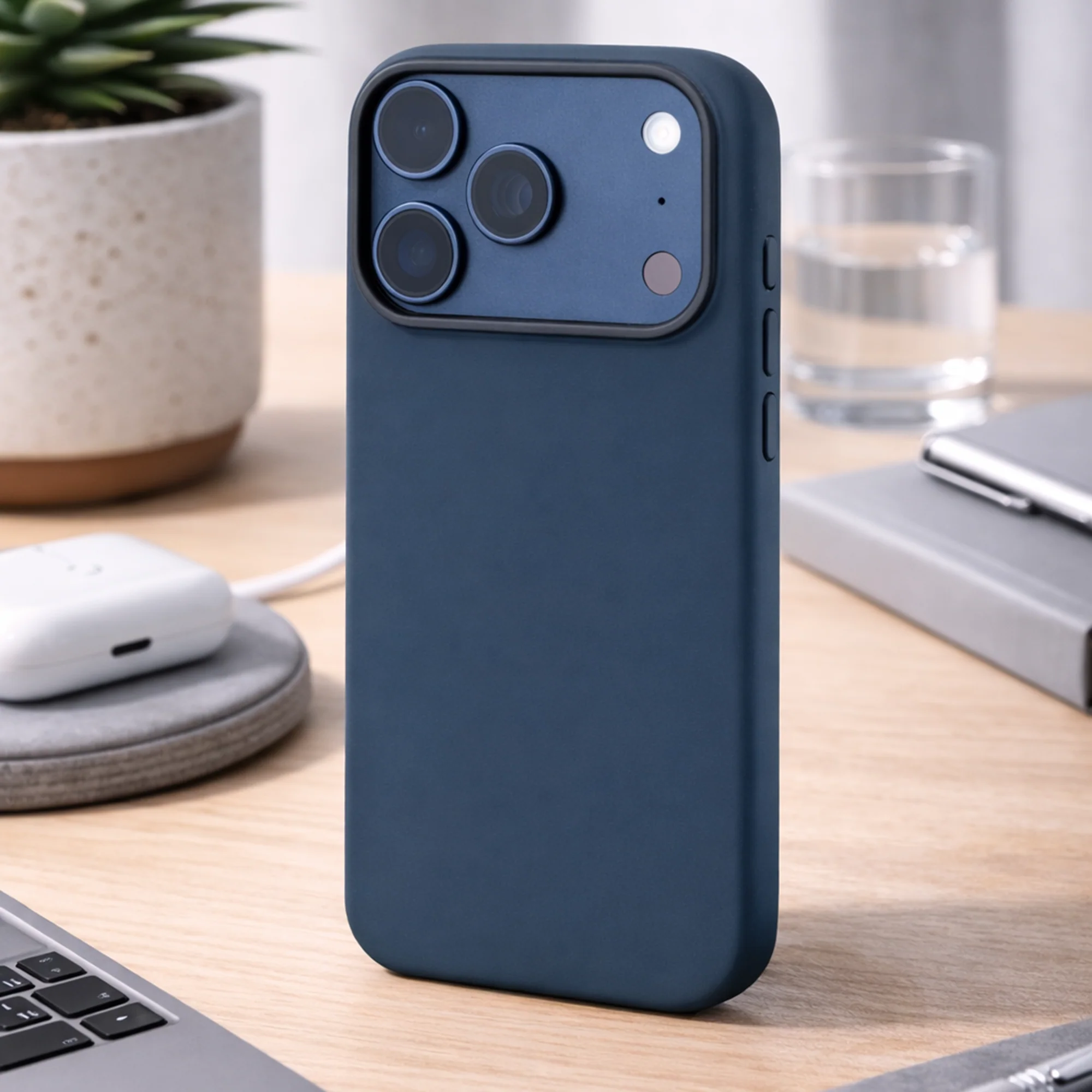 TEKNE Silicone MagSafe Case for iPhone 17 Pro- Black - Image 3