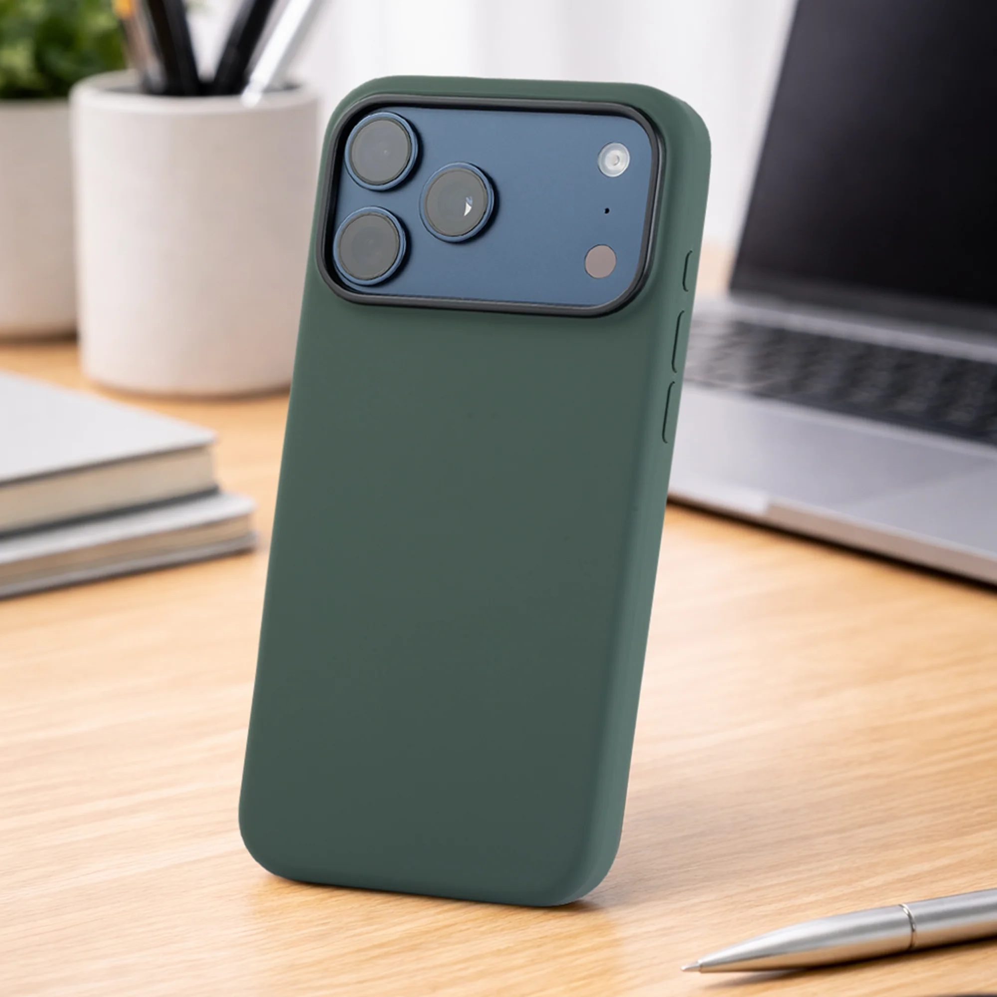 TEKNE Silicone MagSafe Case for iPhone 17 Pro Max-Green - Image 3