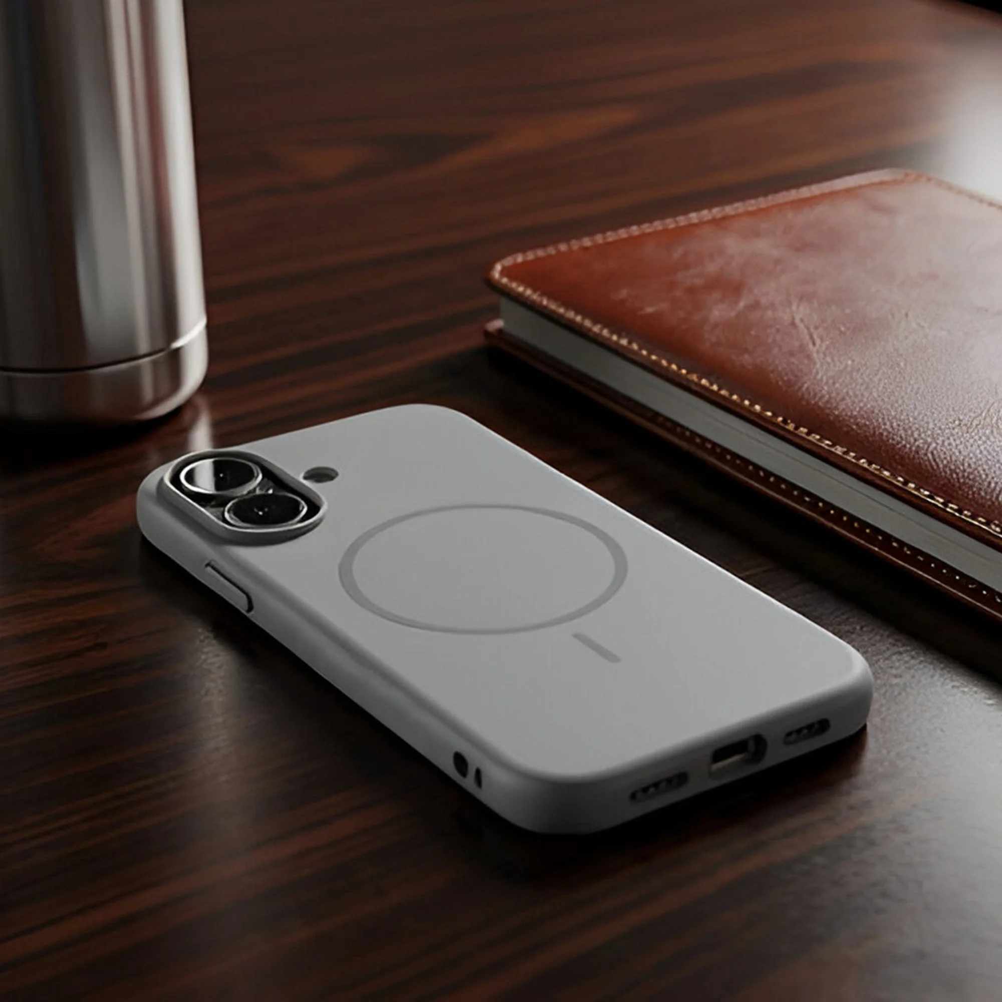 TEKNE Solid Duo MagSafe case for iPhone 17- Grey - Image 5